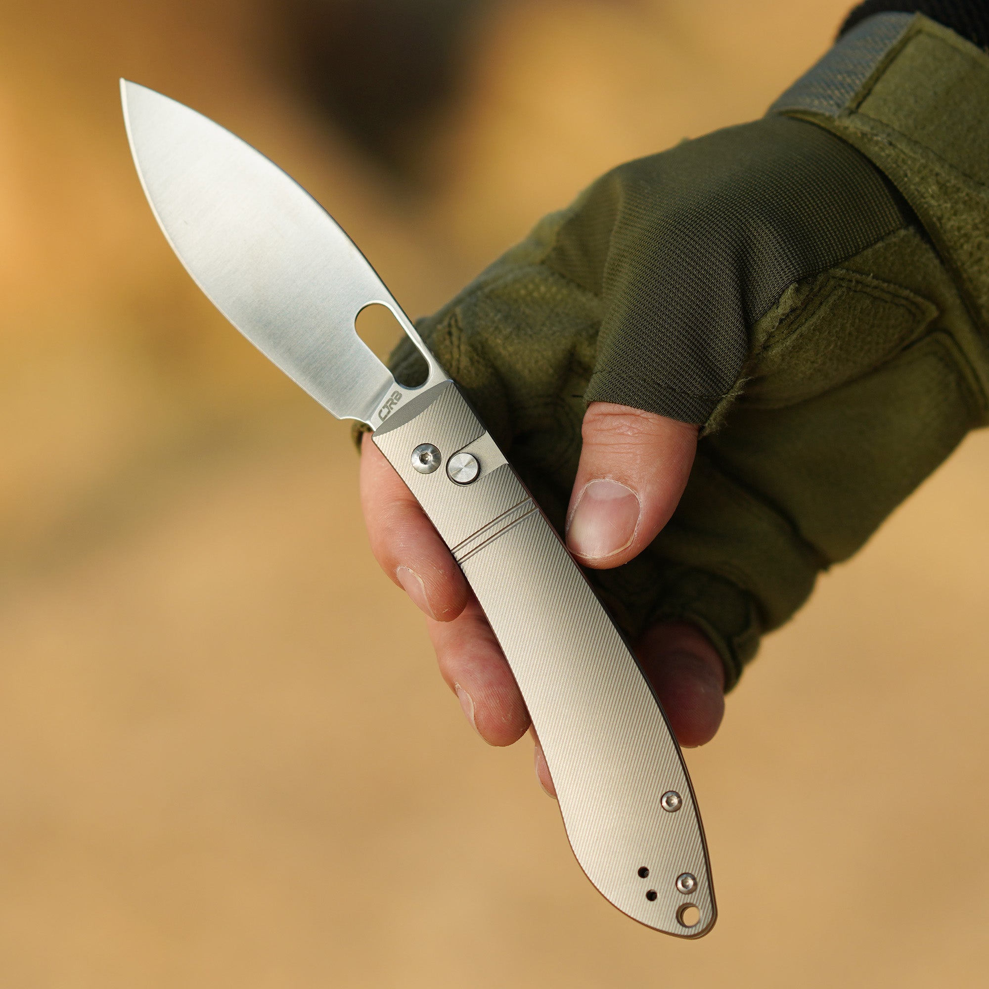 CJRB Sasaya J1959 folding knife with titanium handle