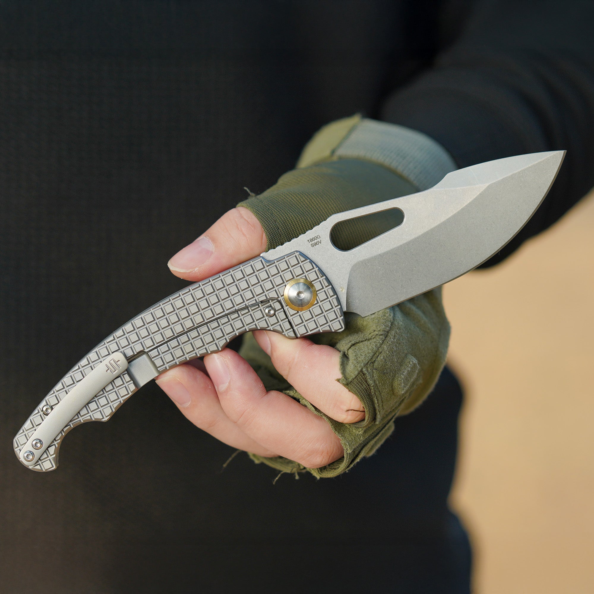 Artisan Cutlery Xcellerator ATZ-1860G folding knife side view