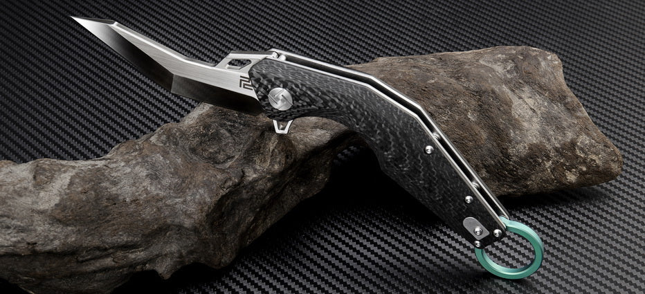Artisan Cutlery Cobra 1811G folding knife with carbon fiber handle