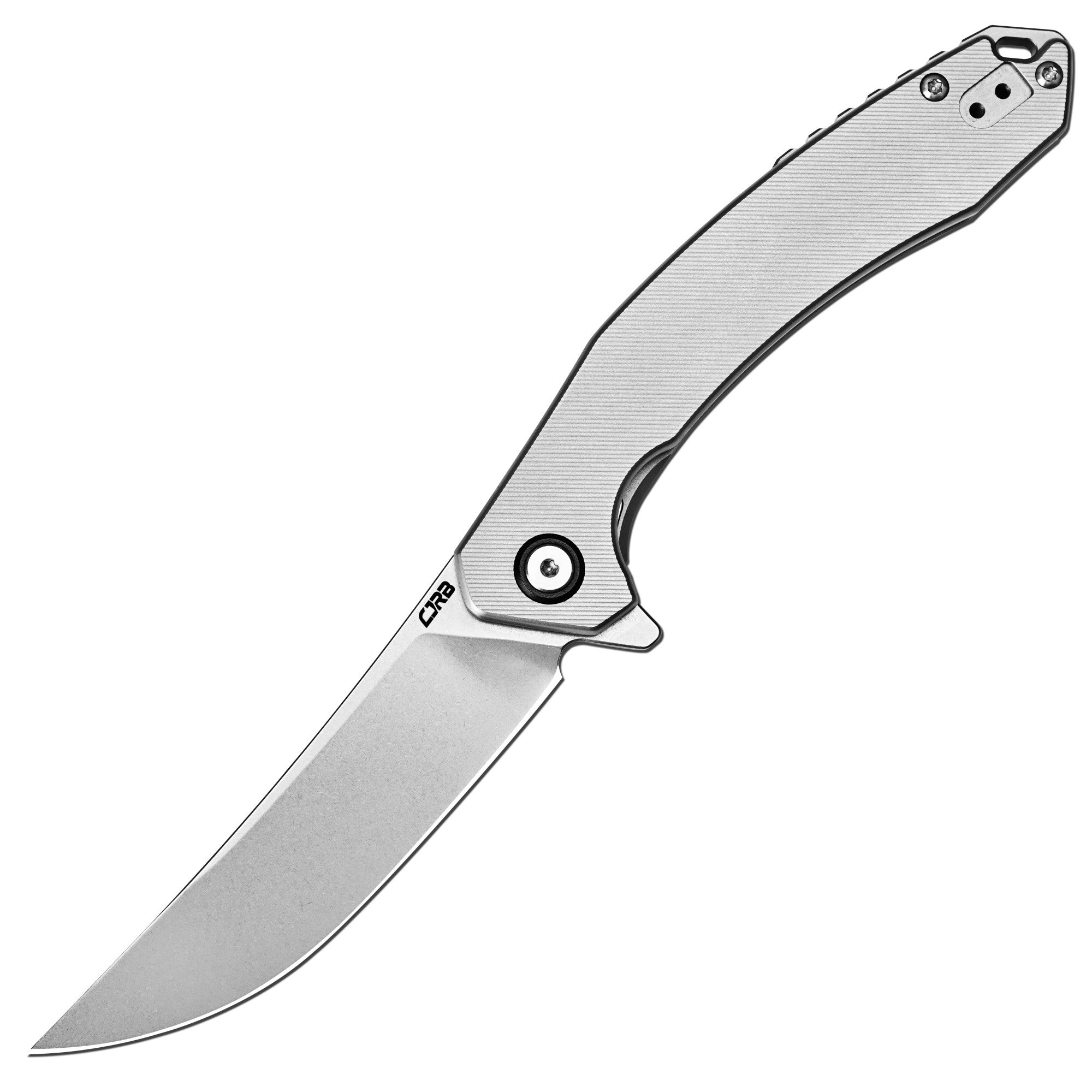 CJRB Gobi J1906G-TI folding knife with 3.5-inch CPM-S90V stone wash blade
