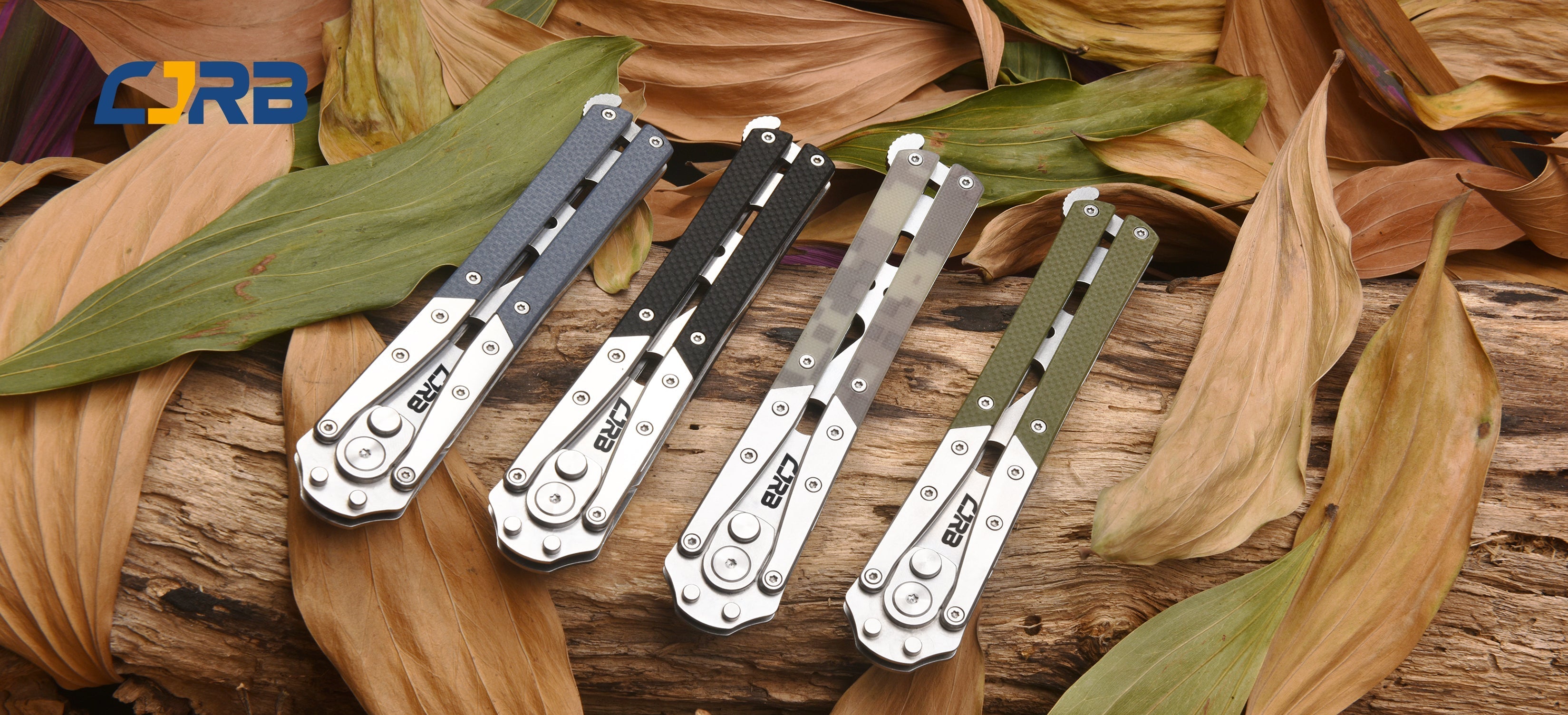 CJRB Kinetic Flip J1908-GN folding knife with green G10 handle