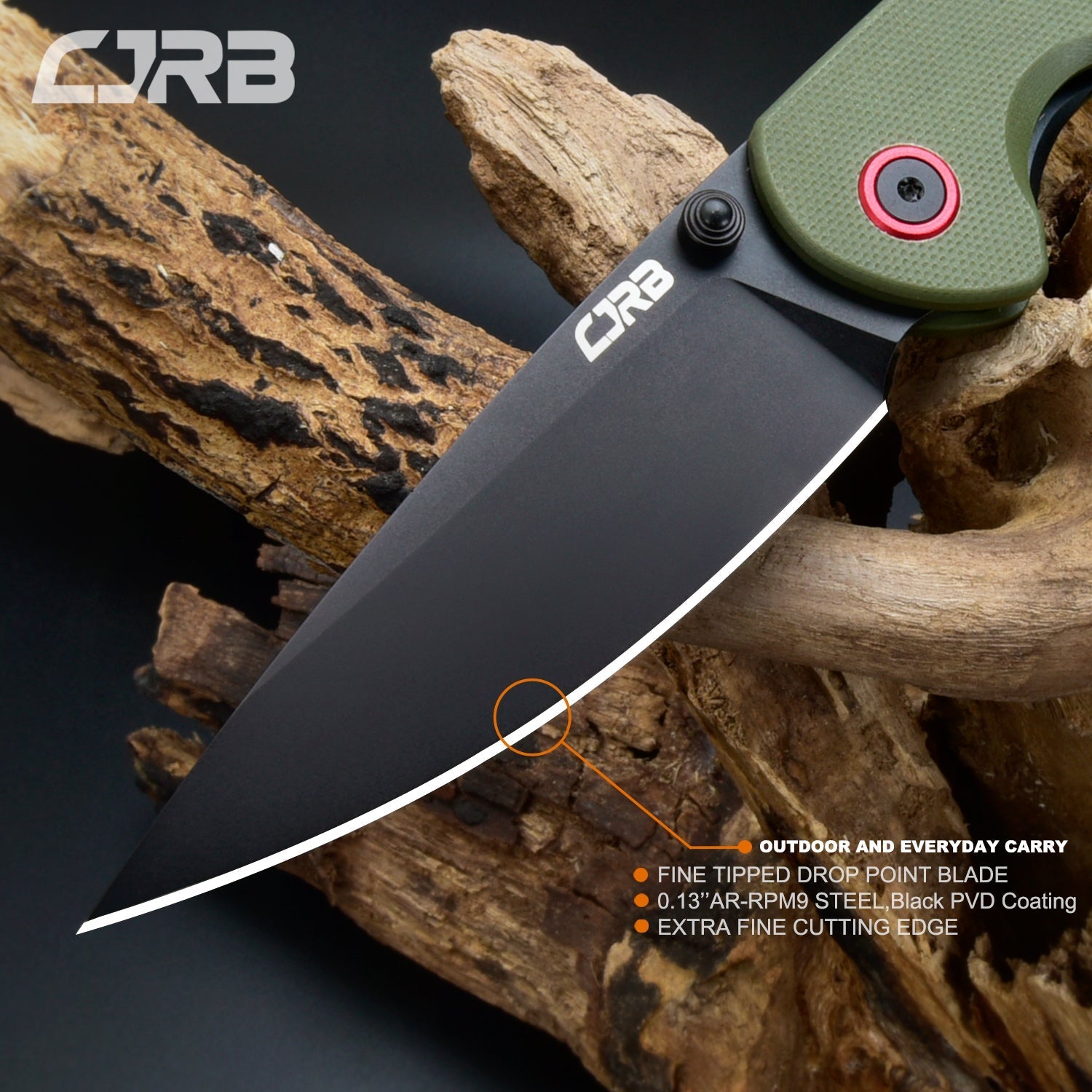 CJRB Feldspar J1912-BGN handle detail