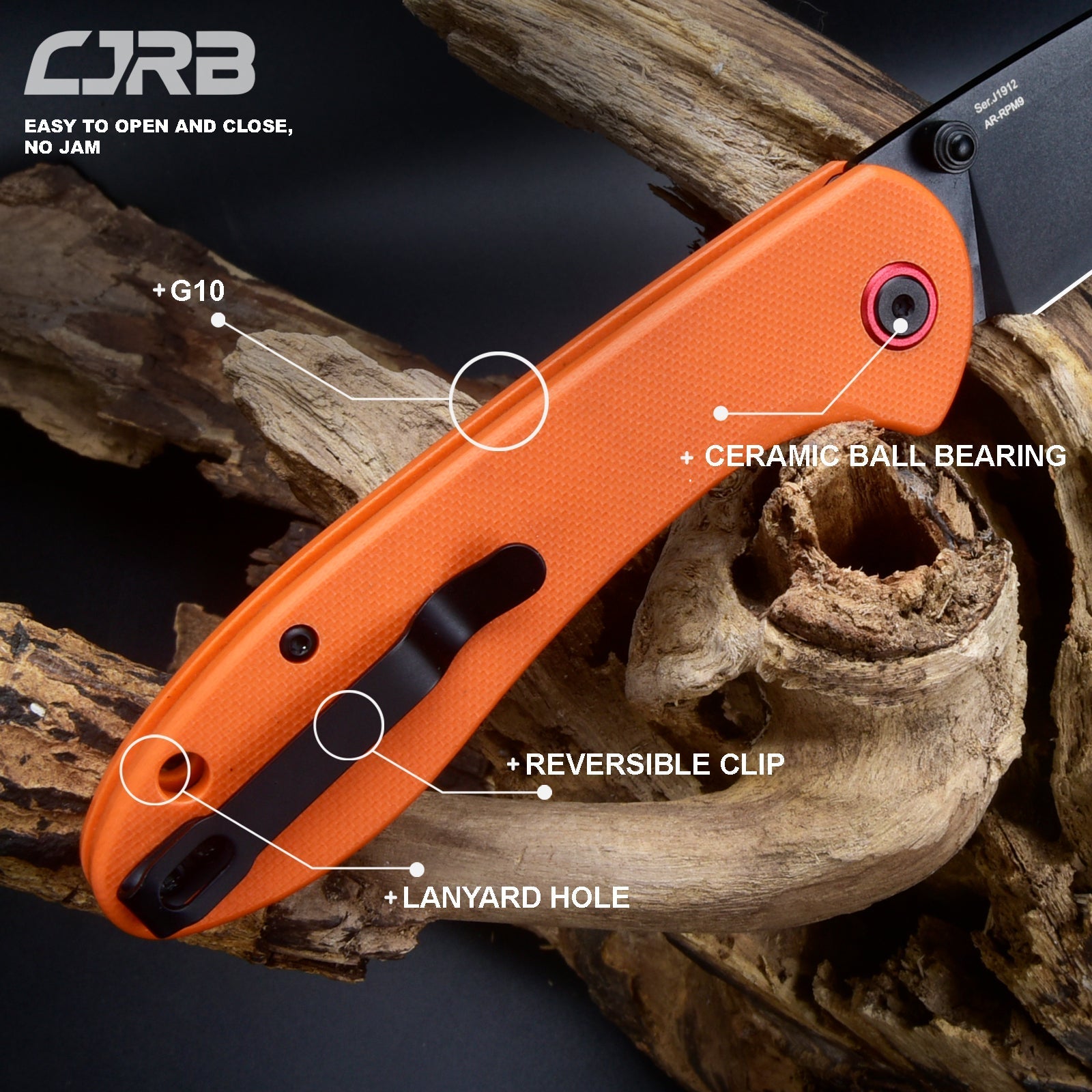 CJRB Feldspar J1912-BOE handle detail