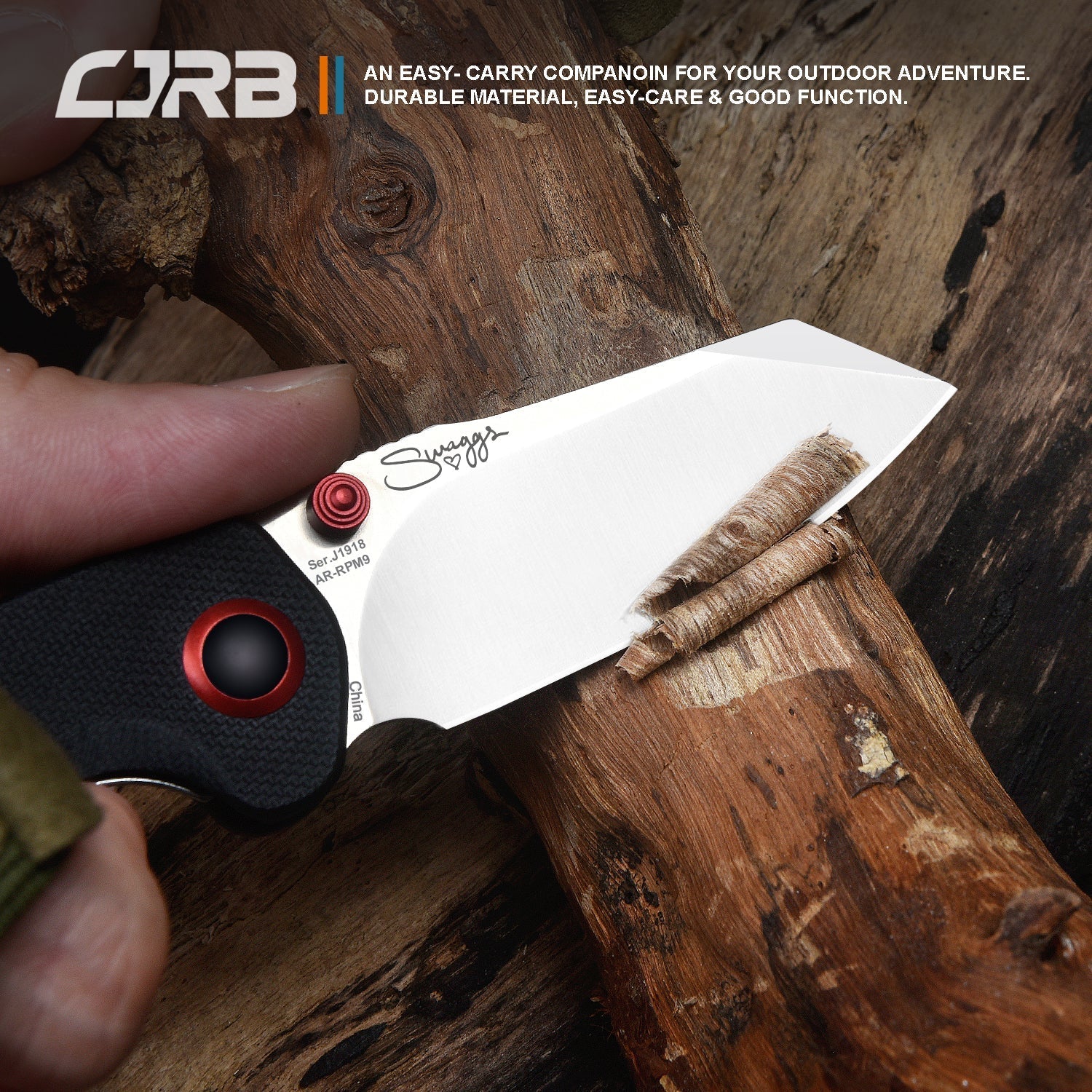 CJRB Maileah J1918-BKF handle detail