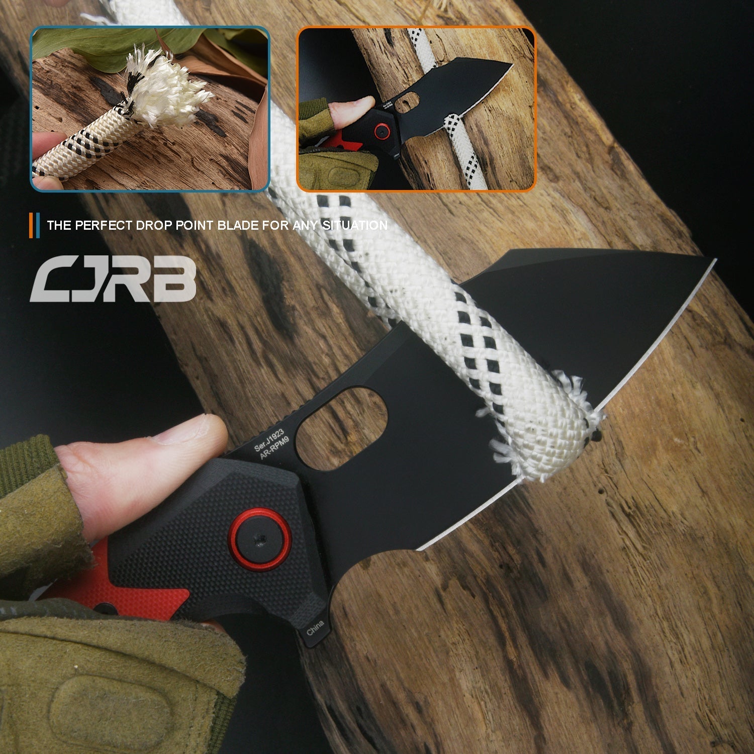 CJRB Caldera J1923-BRE folding knife side view