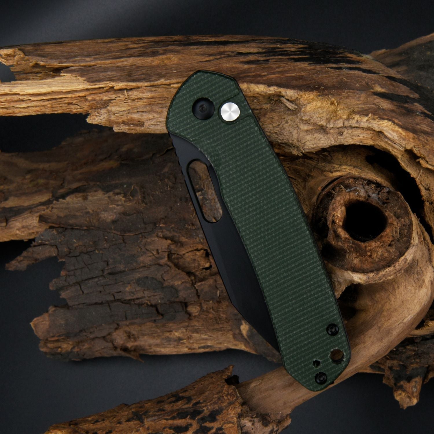 CJRB Pyrite Alt Wharncliffe J1925A-BMGN knife detail