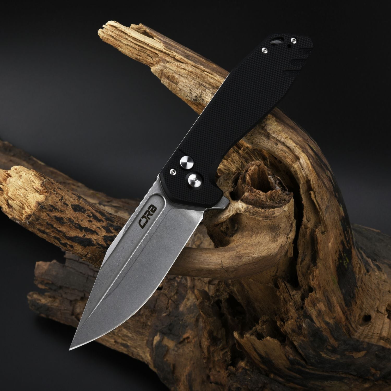 CJRB Riff J1928-BK folding knife side view