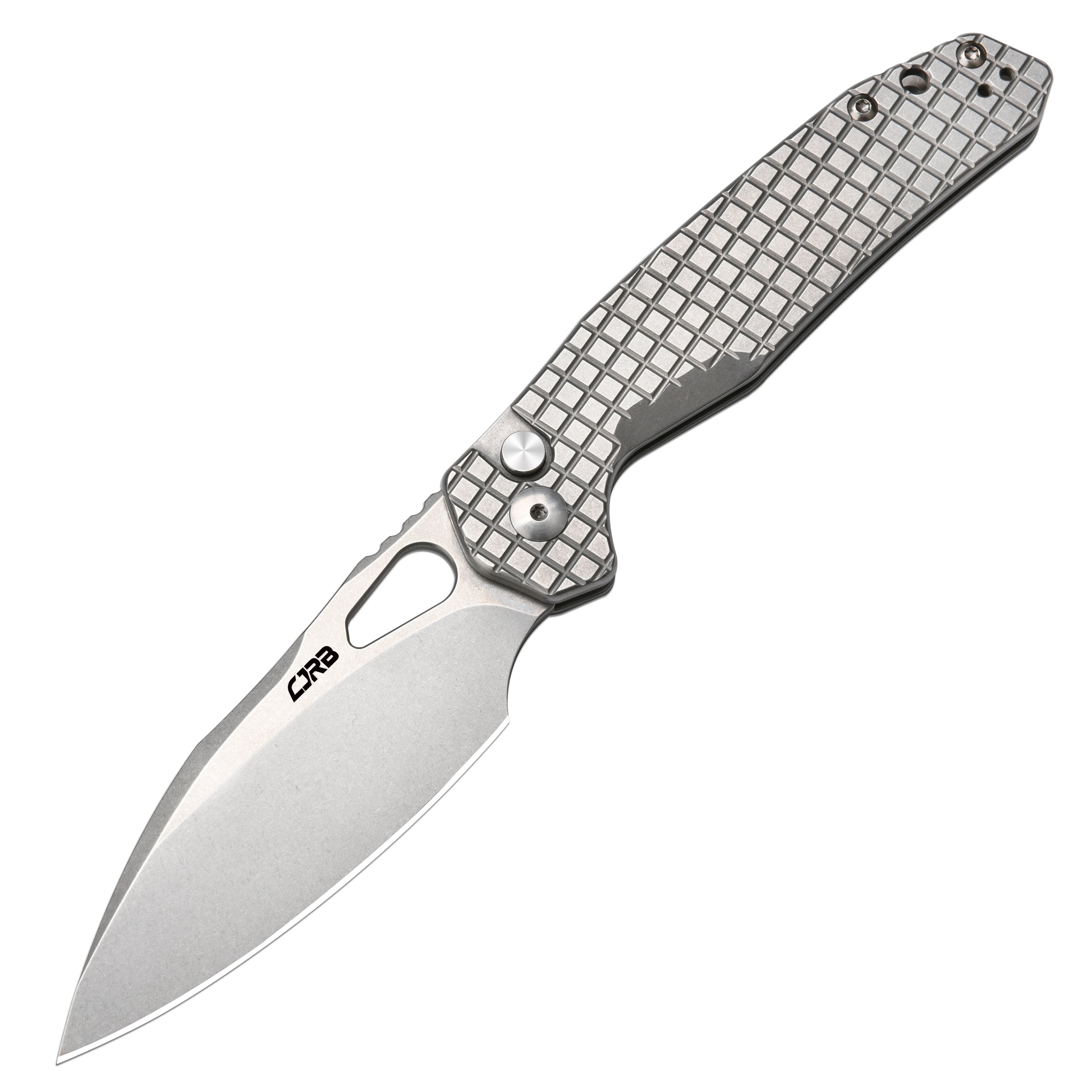 CJRB Frack J1931 folding knife with stone wash AR-RPM9 blade