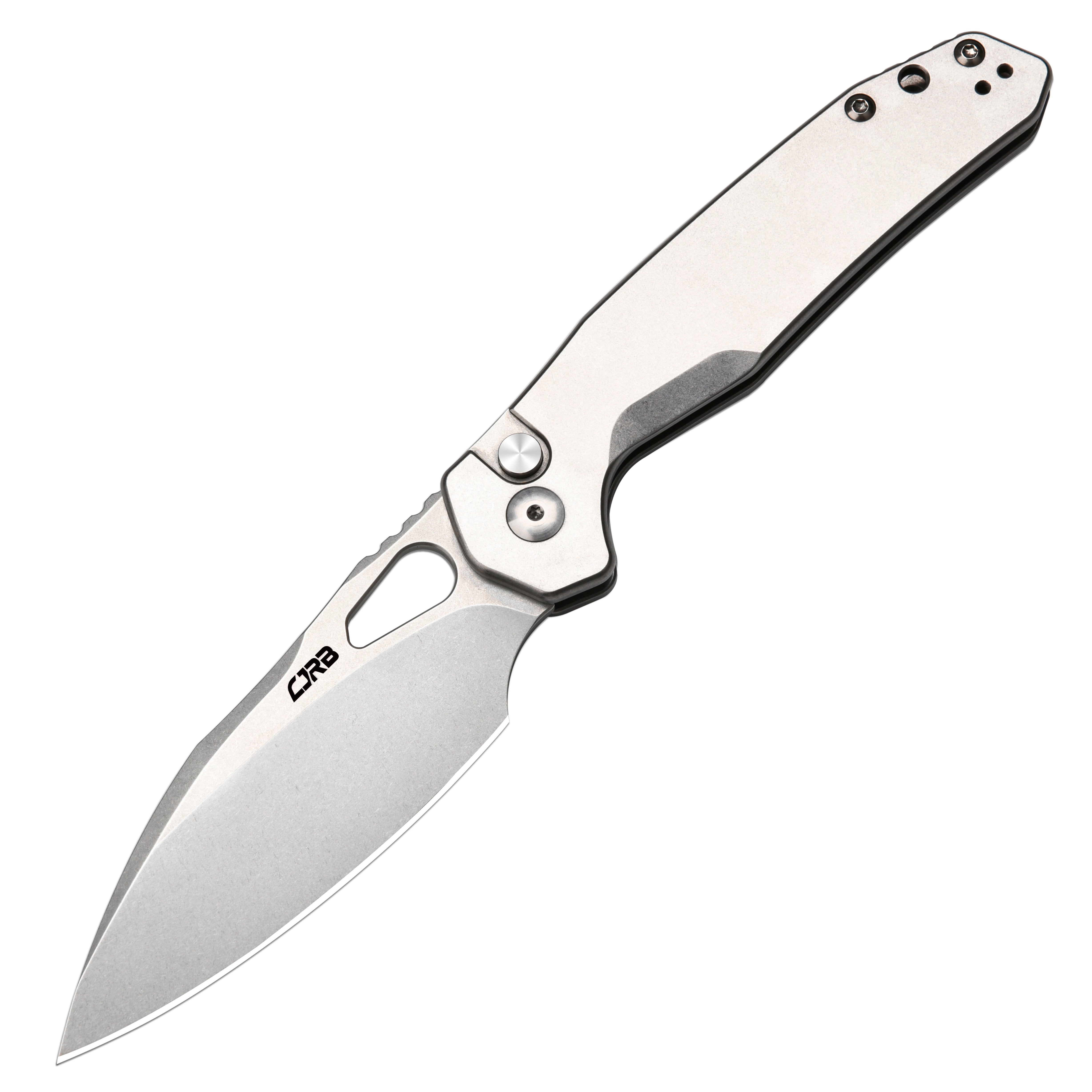 CJRB Frack J1931-ST folding knife with AR-RPM9 stone wash blade