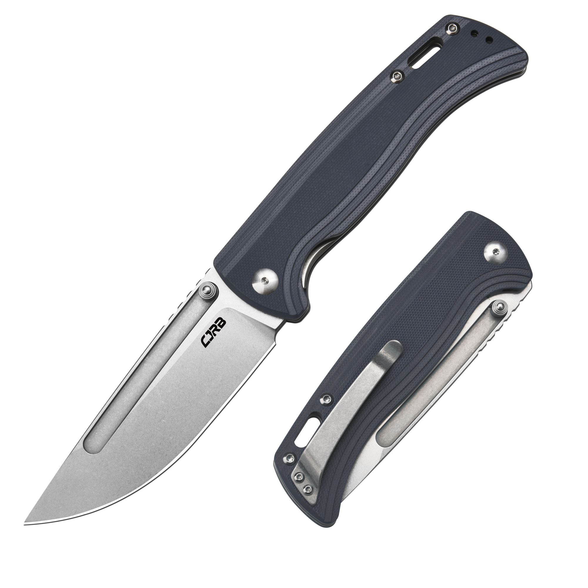CJRB Resource J1932-GY folding knife with grey G10 handle