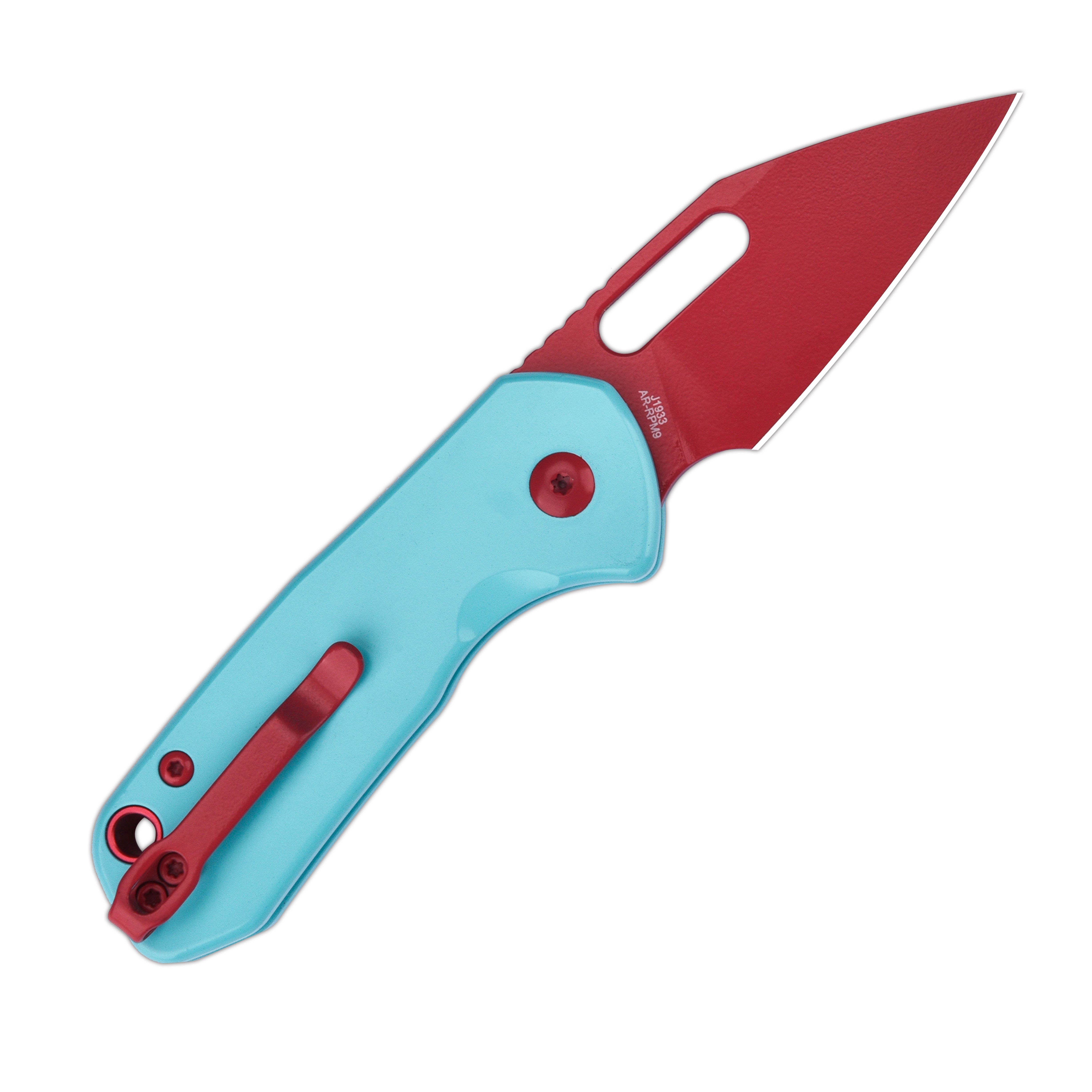CJRB Mini Pyrite J1933 folding knife with steel handle