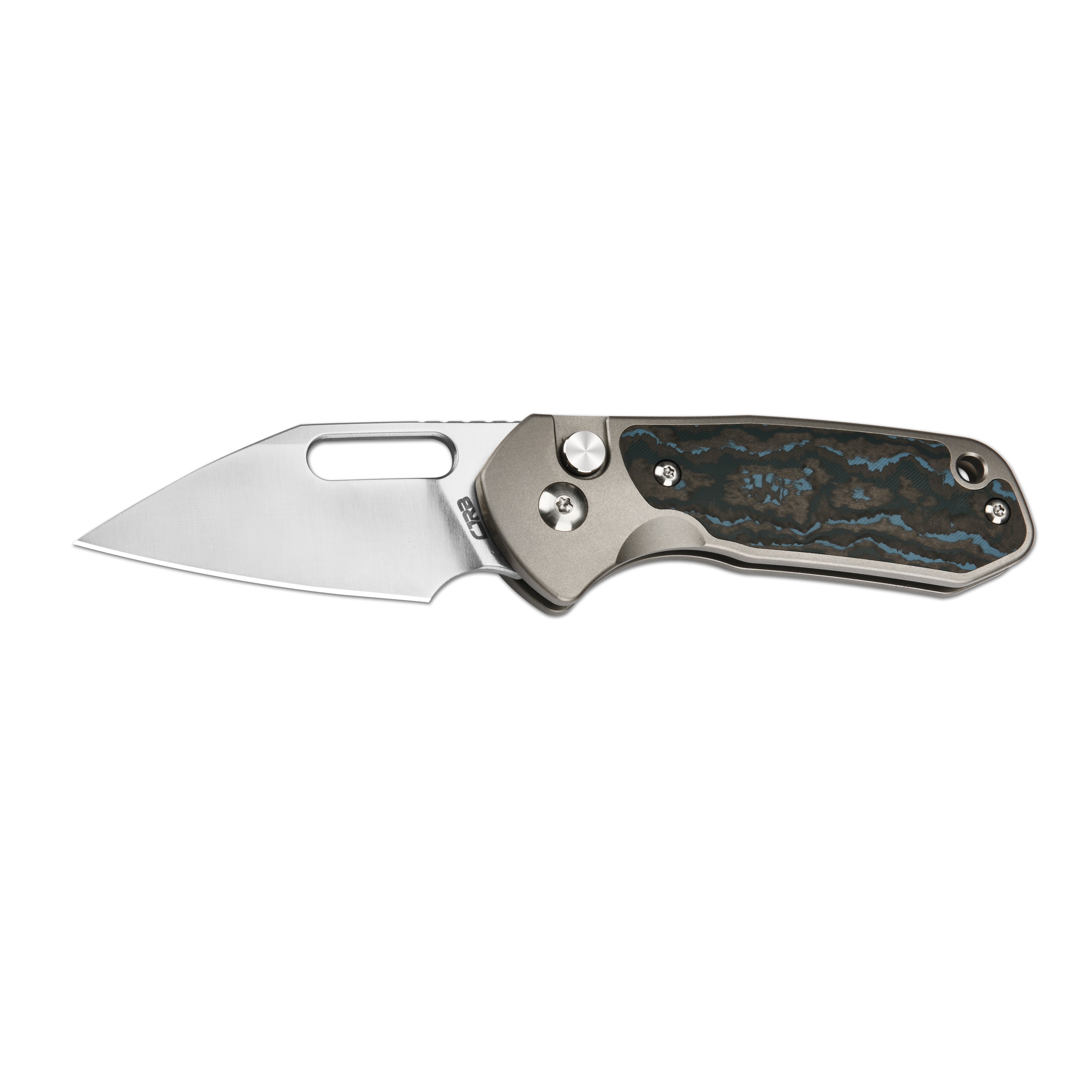 CJRB Mini Pyrite J1933 folding knife side view