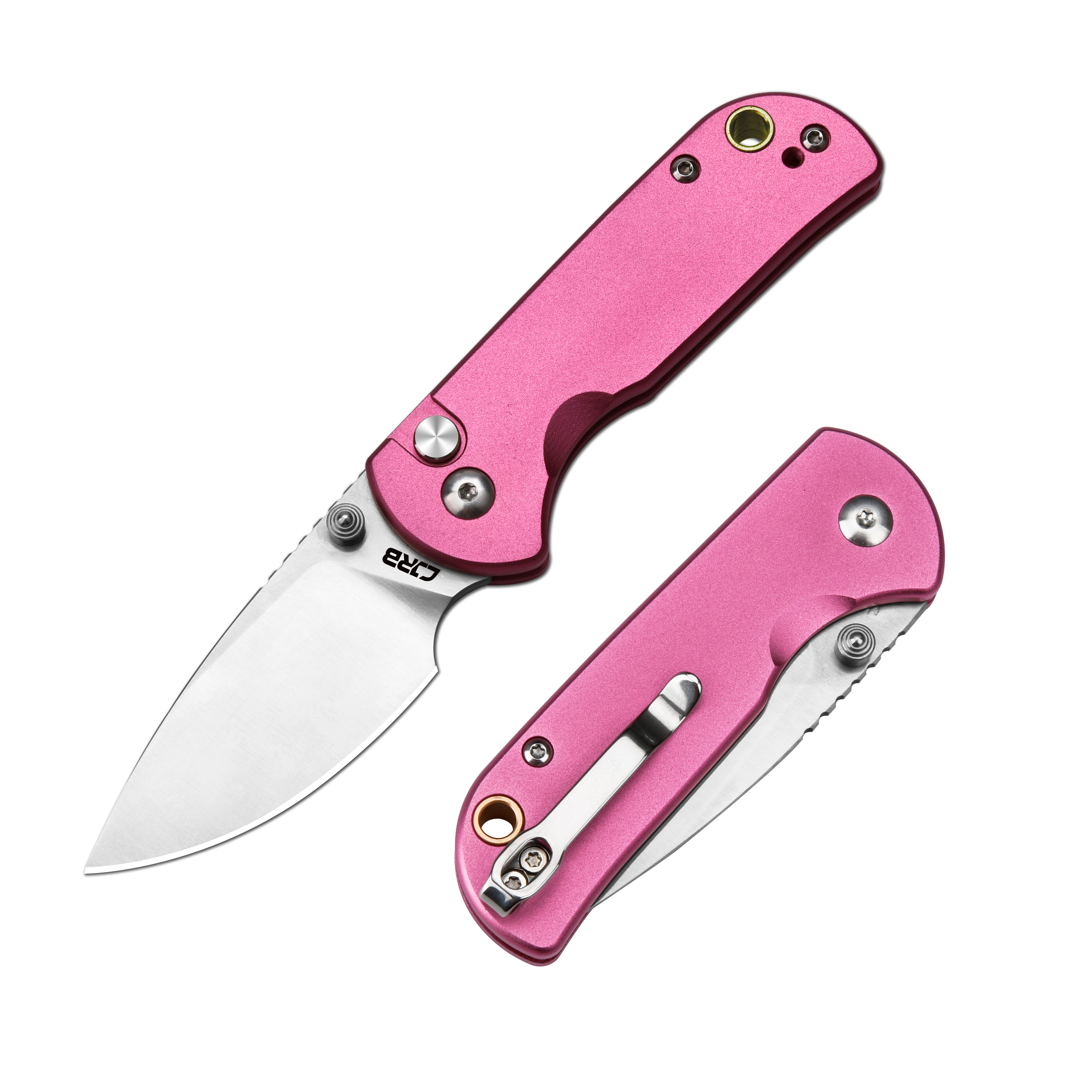 CJRB Mica J1934-PK folding knife with steel handle