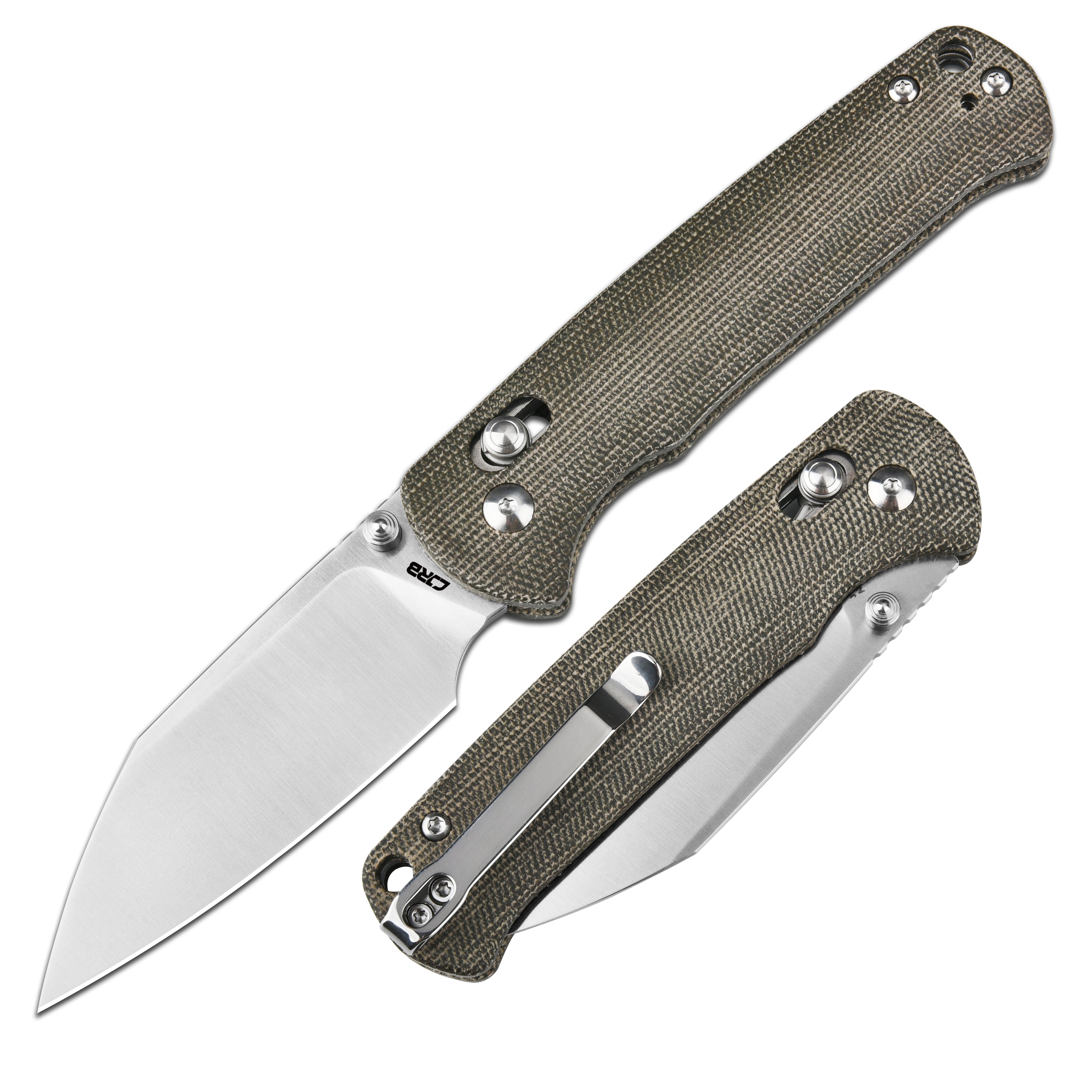 CJRB Hectare Alt J1935A folding knife with Micarta handle