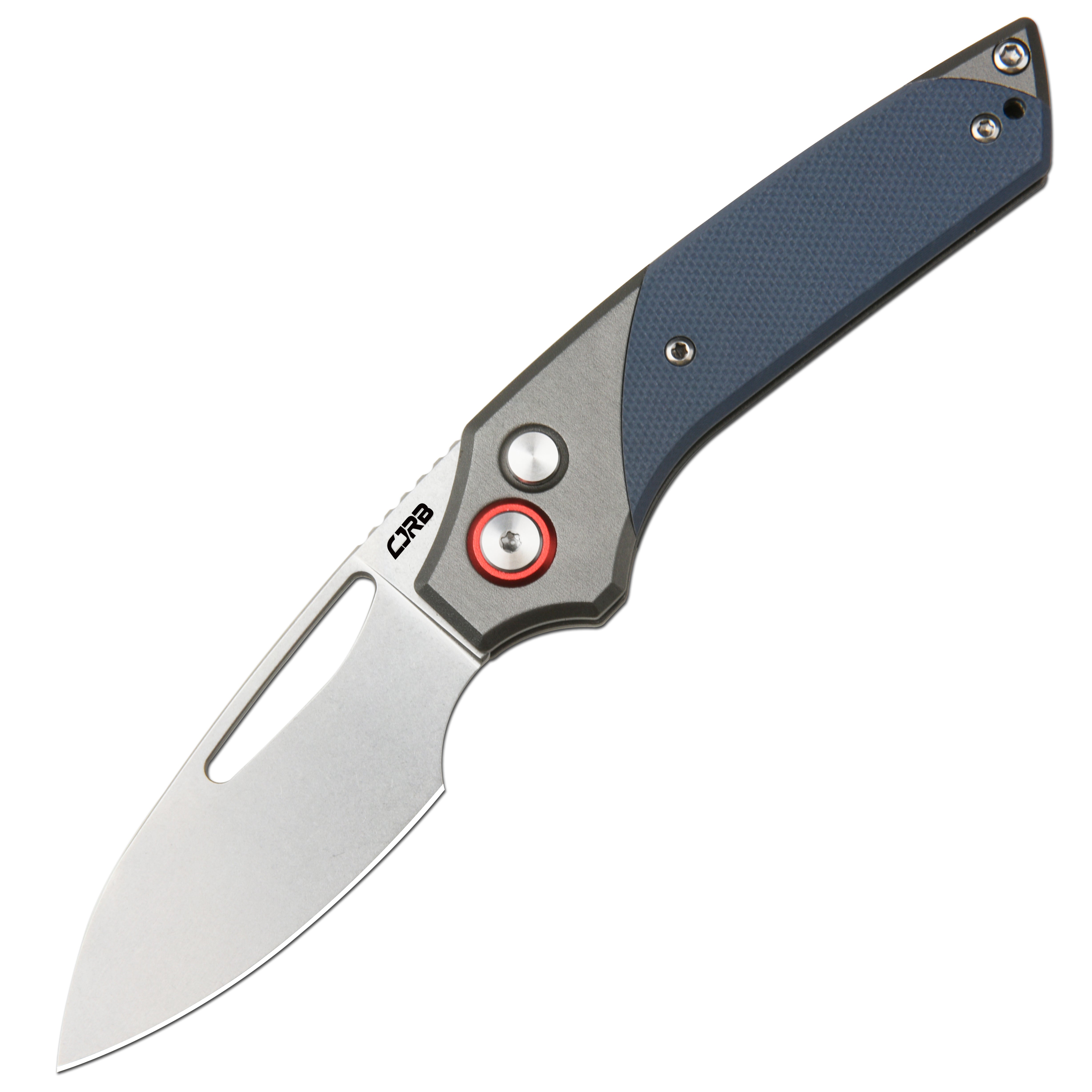 CJRB Version J1949-GY folding knife with AR-RPM9 stone wash blade