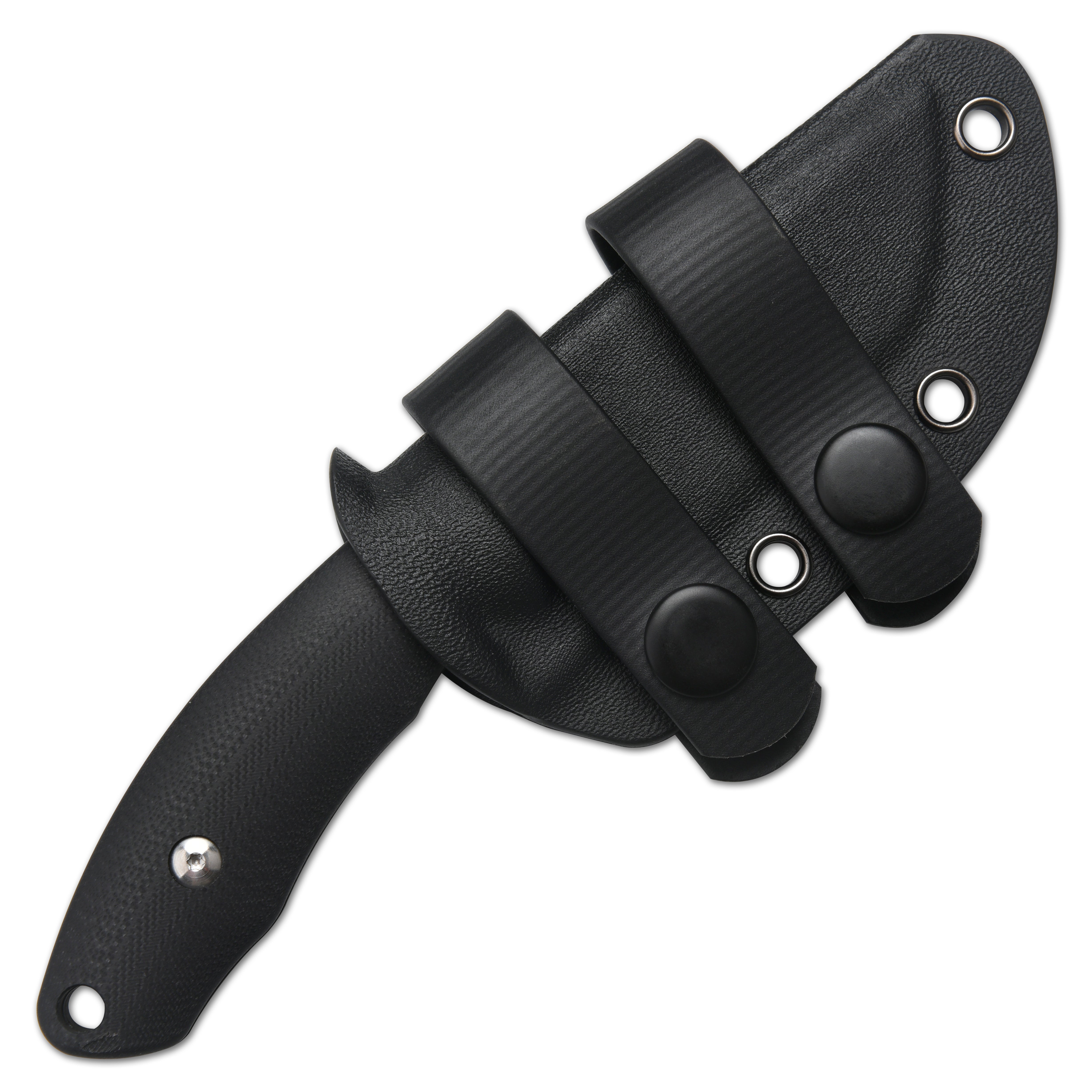 CJRB Mutt J1958-BK fixed blade knife detail view