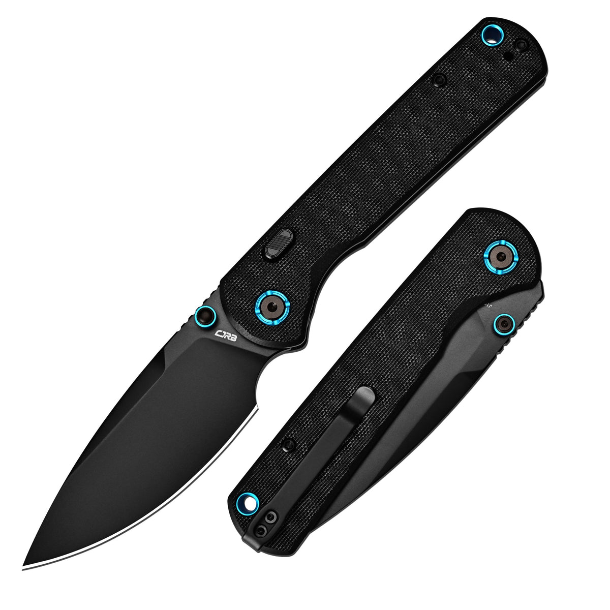 CJRB Latitude J1975-NBK folding knife with black G10 handle