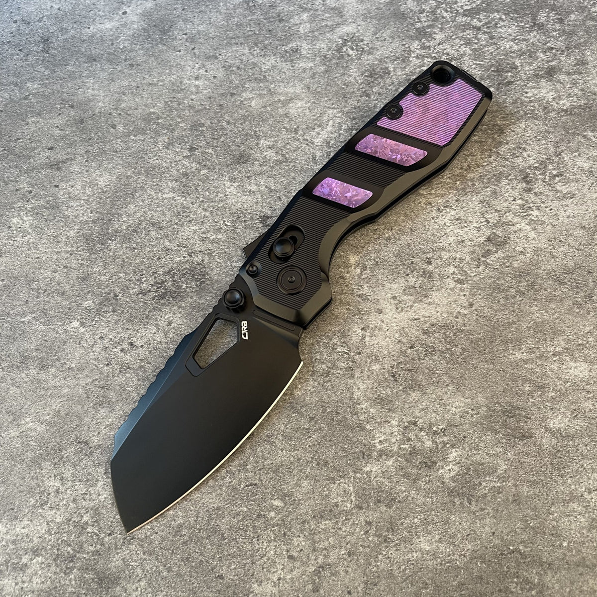 CJRB Prototype Impact J1978 S35VN Steel Blade Titanium Handle Folding Knives