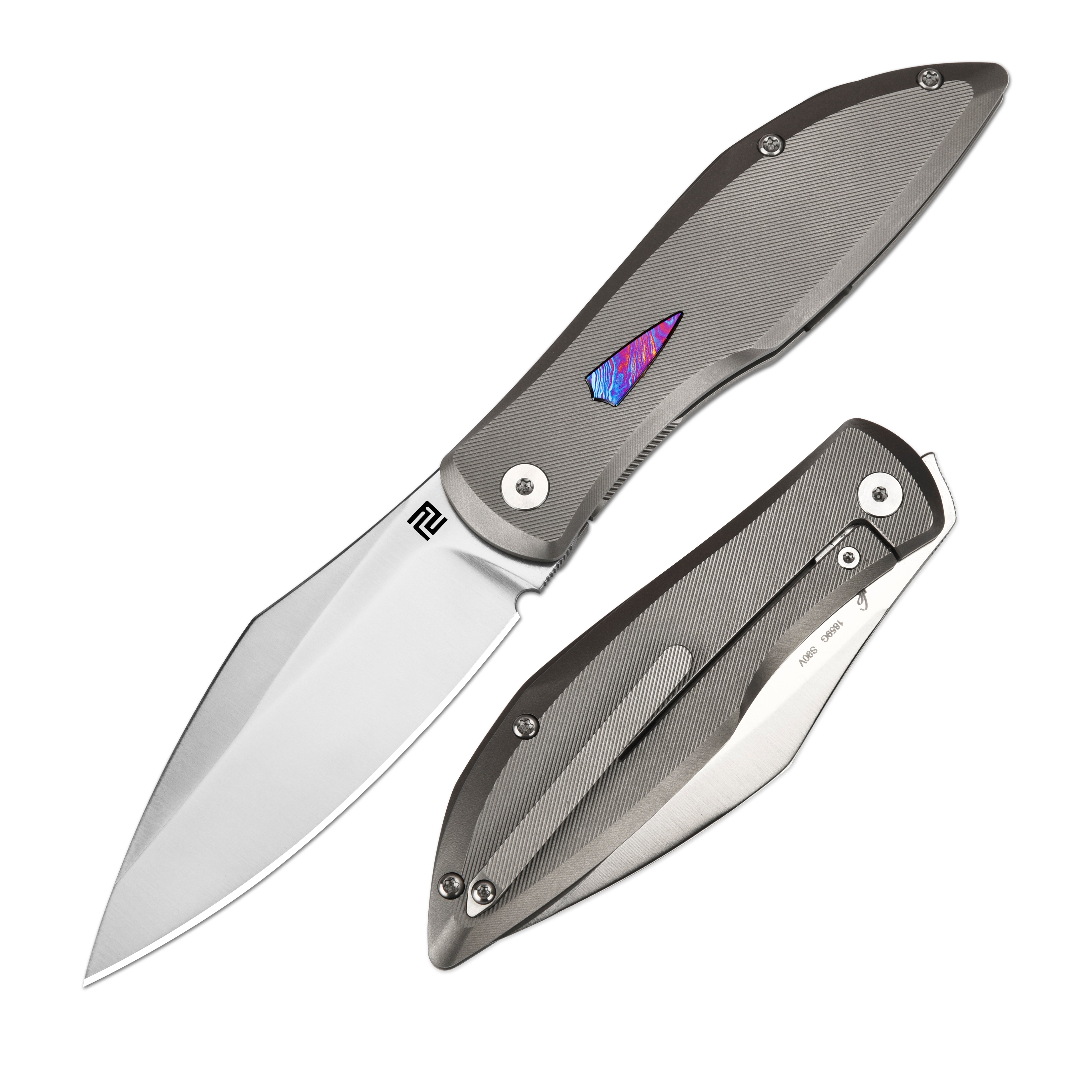Artisan Cutlery Weyden 1859G folding knife with titanium handle