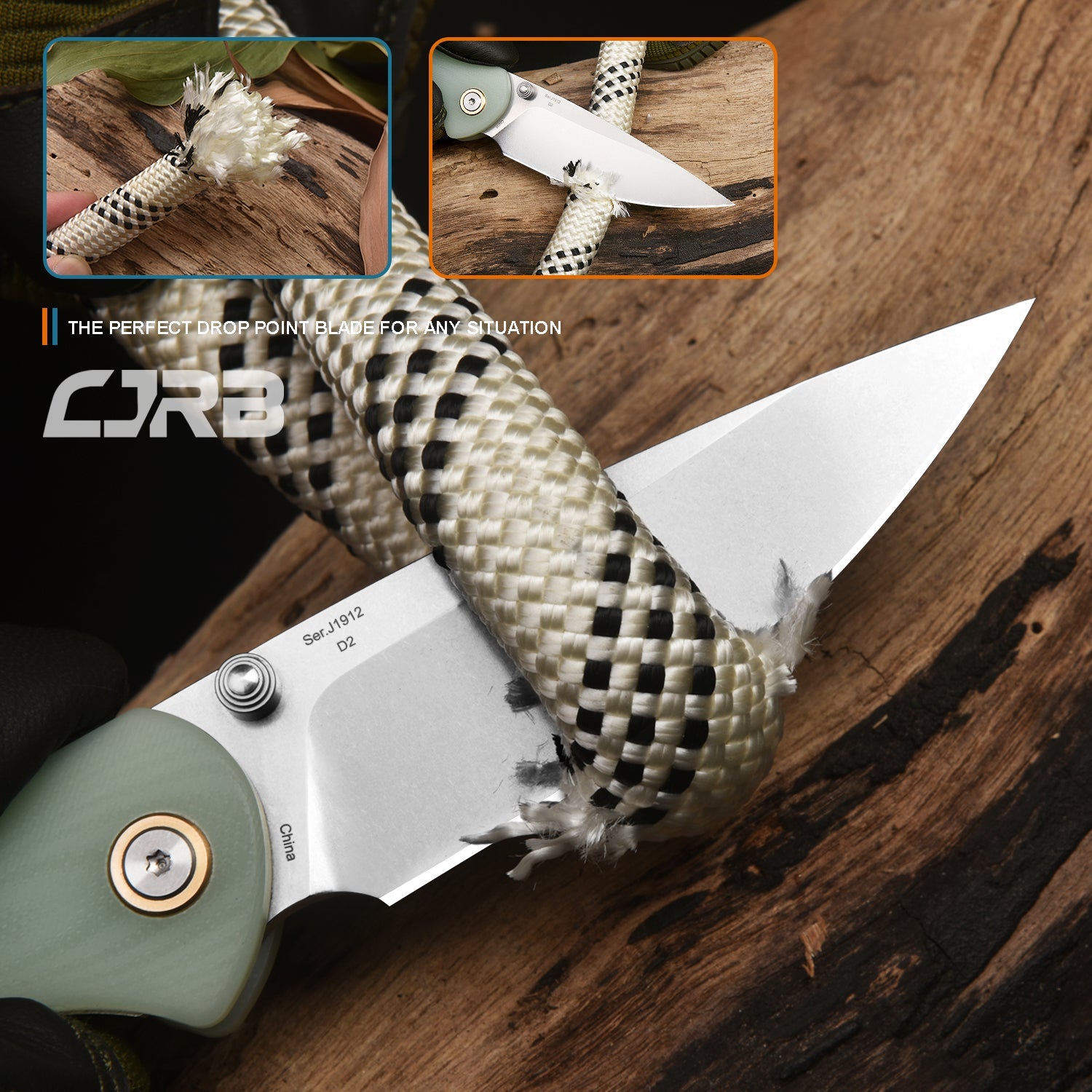 CJRB Feldspar J1912-NTG handle detail