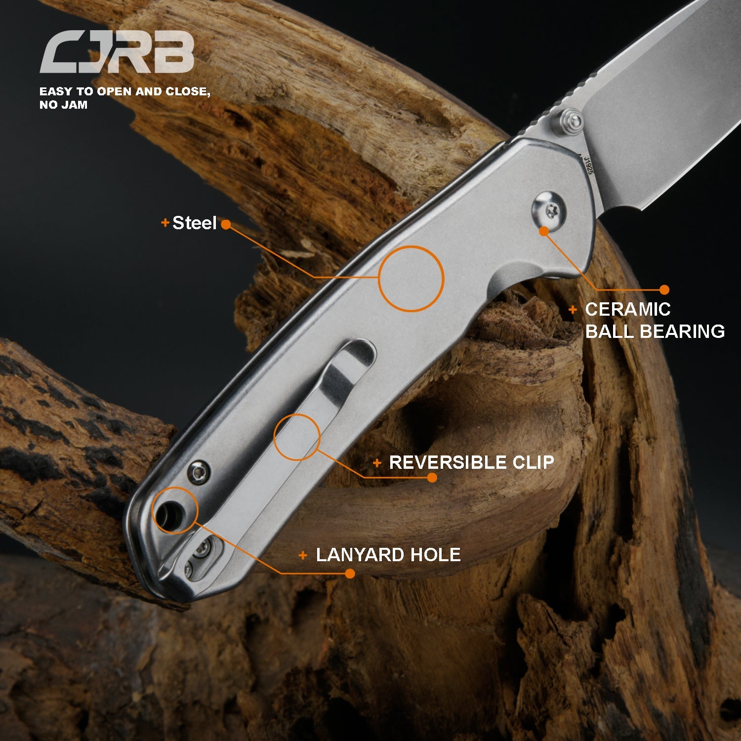 CJRB Pyrite J1925 blade detail