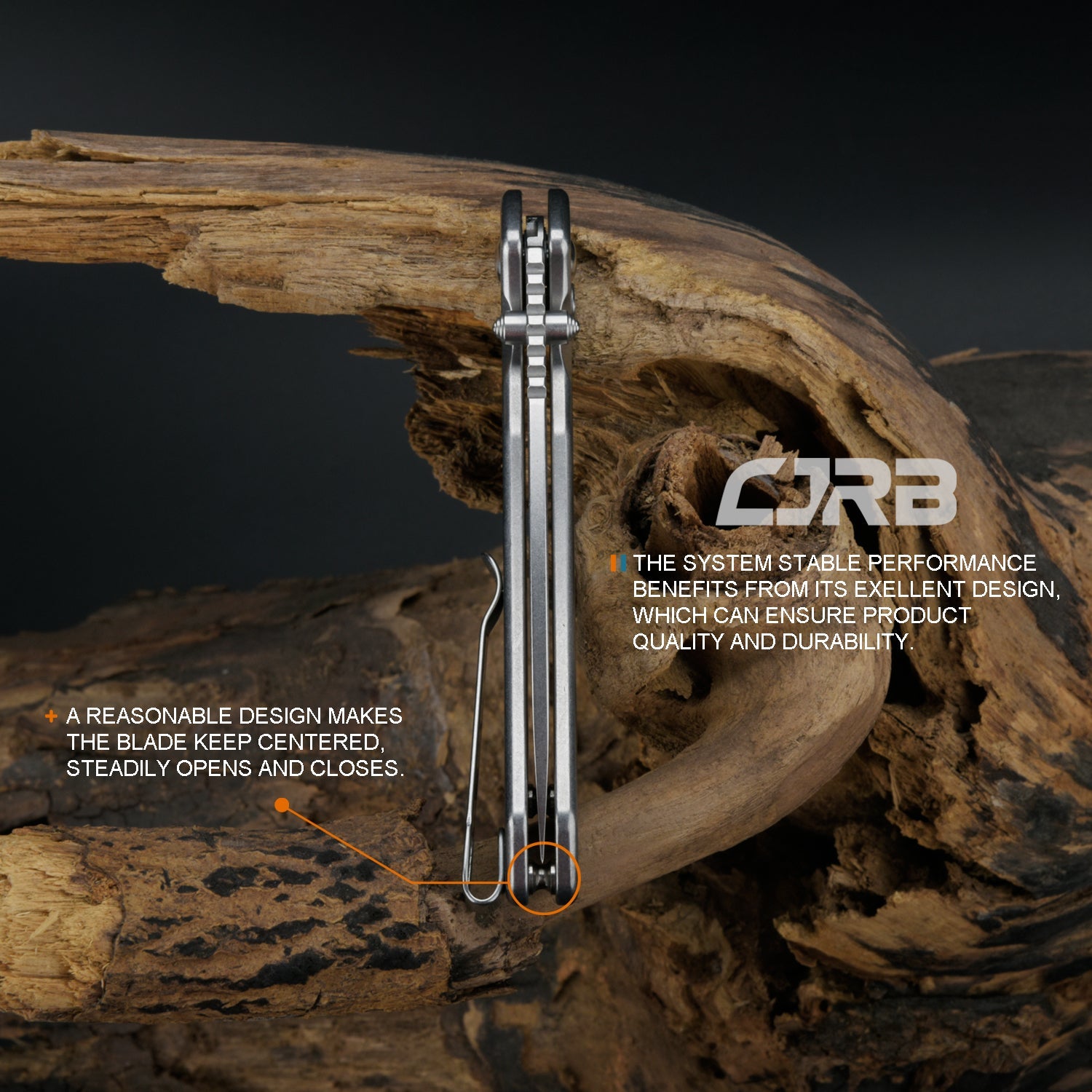 CJRB Pyrite J1925 steel handle detail
