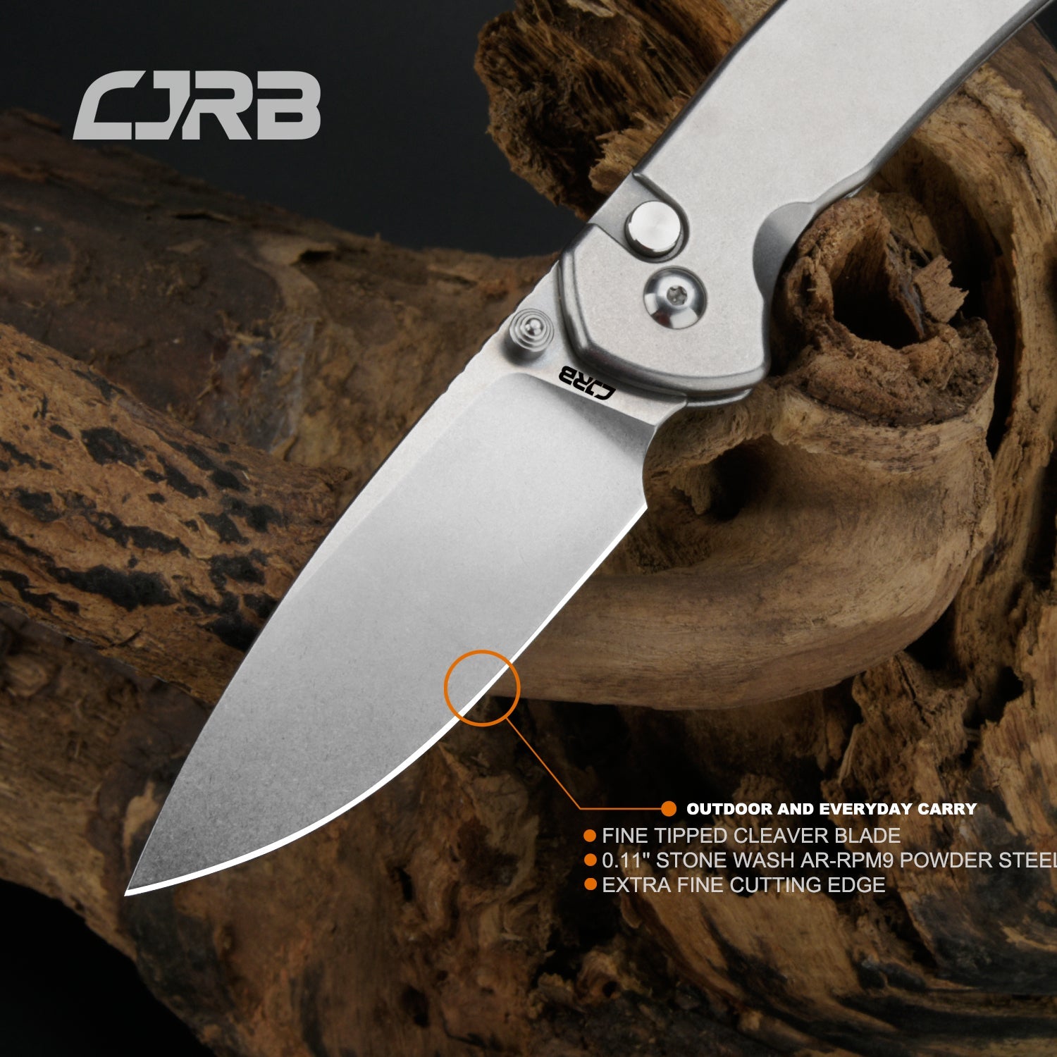 CJRB Pyrite J1925 handle close-up