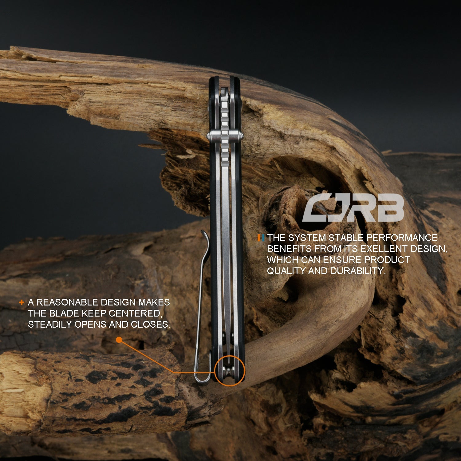 CJRB Pyrite J1925 G10 handle detail
