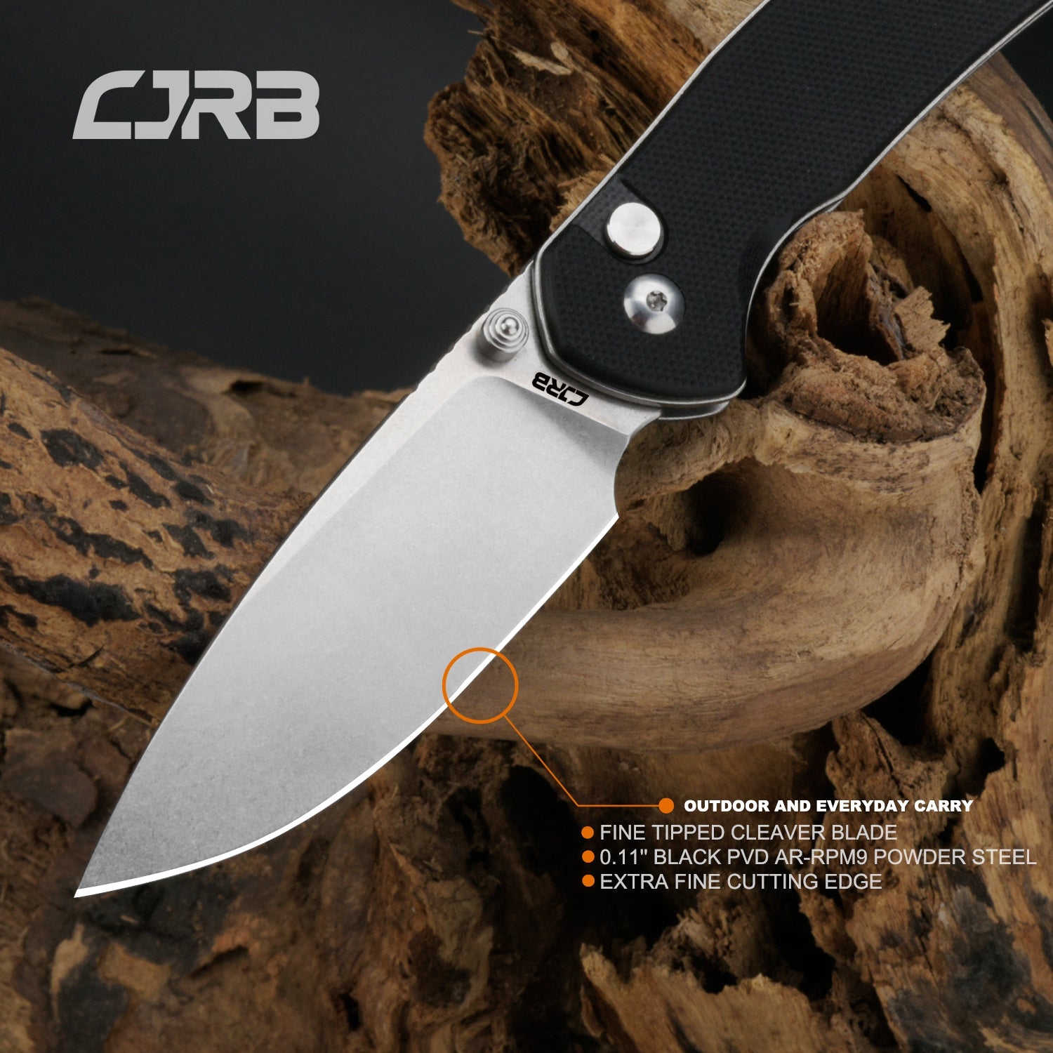 CJRB Pyrite J1925 handle close-up