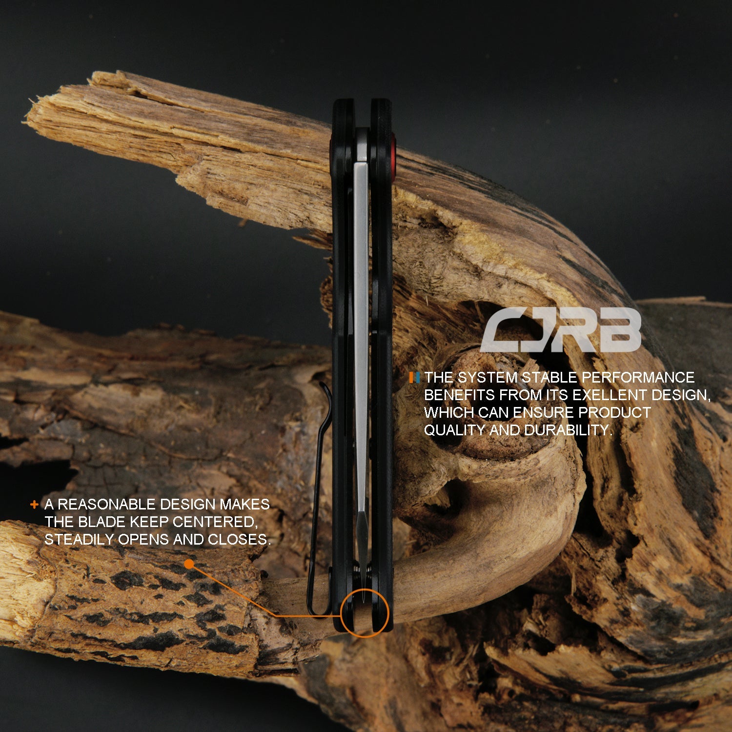 CJRB Crag J1904 folding knife side view