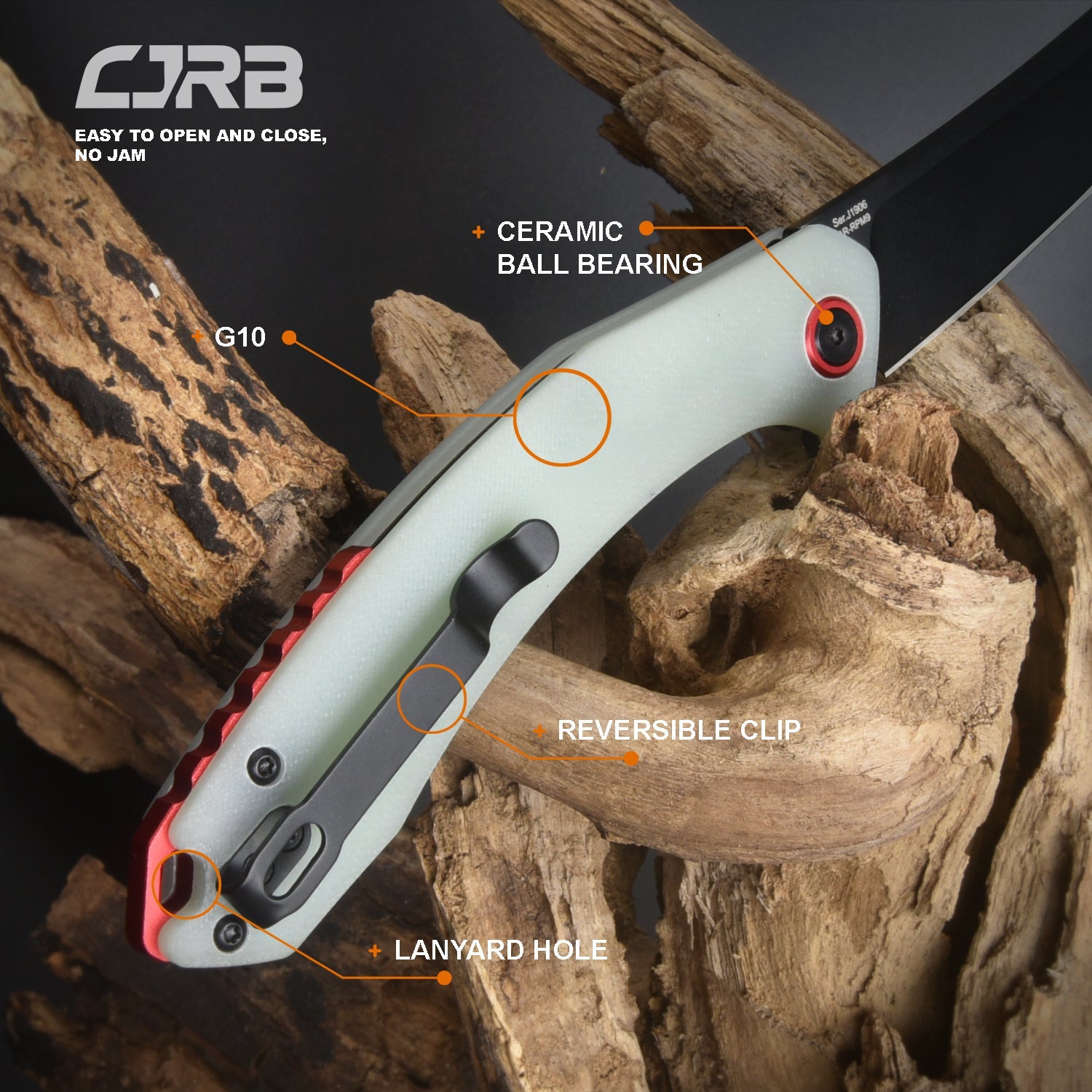 CJRB Gobi J1906 folding knife side view