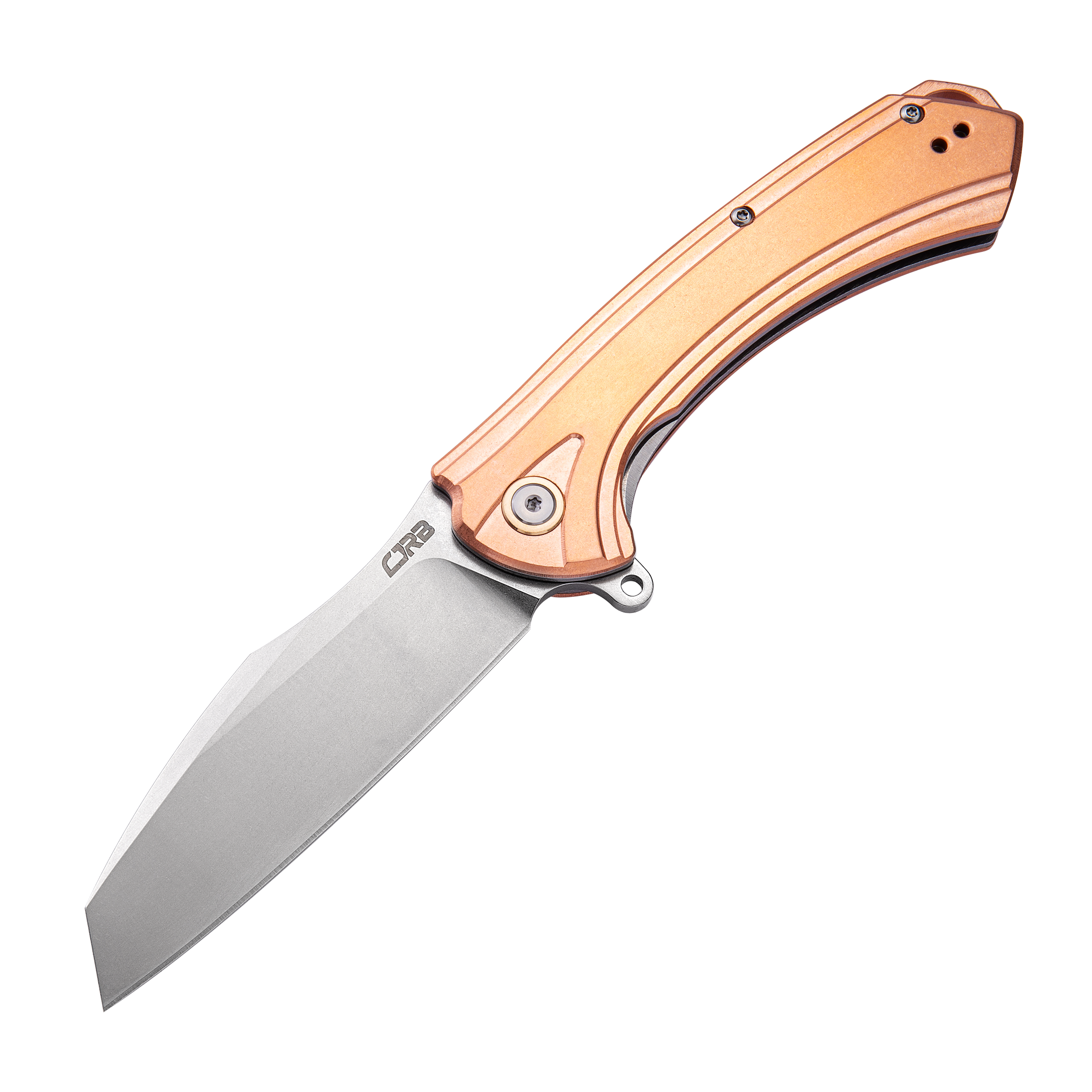 CJRB Barranca J1909 copper handle folding knife