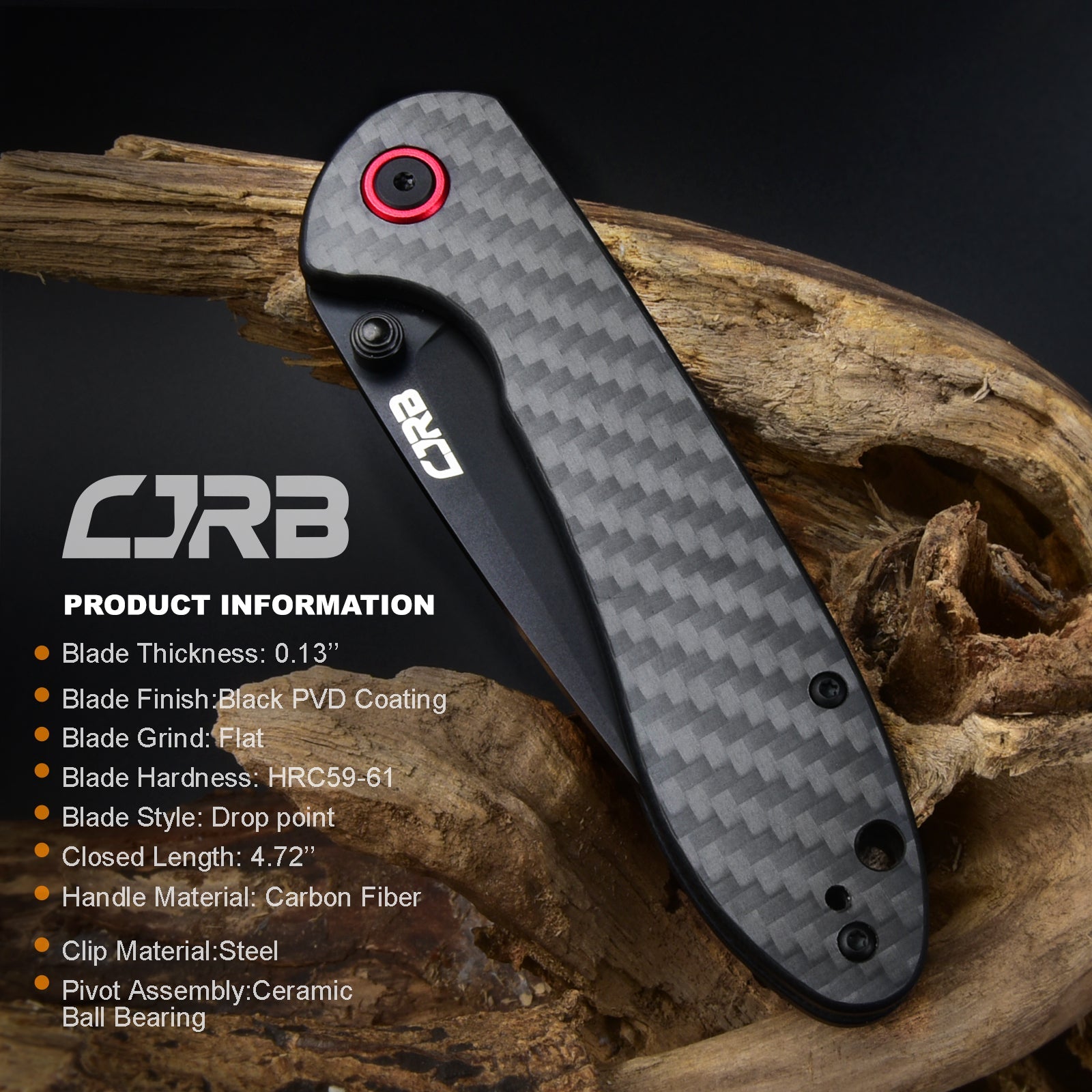 CJRB Feldspar J1912 blade detail