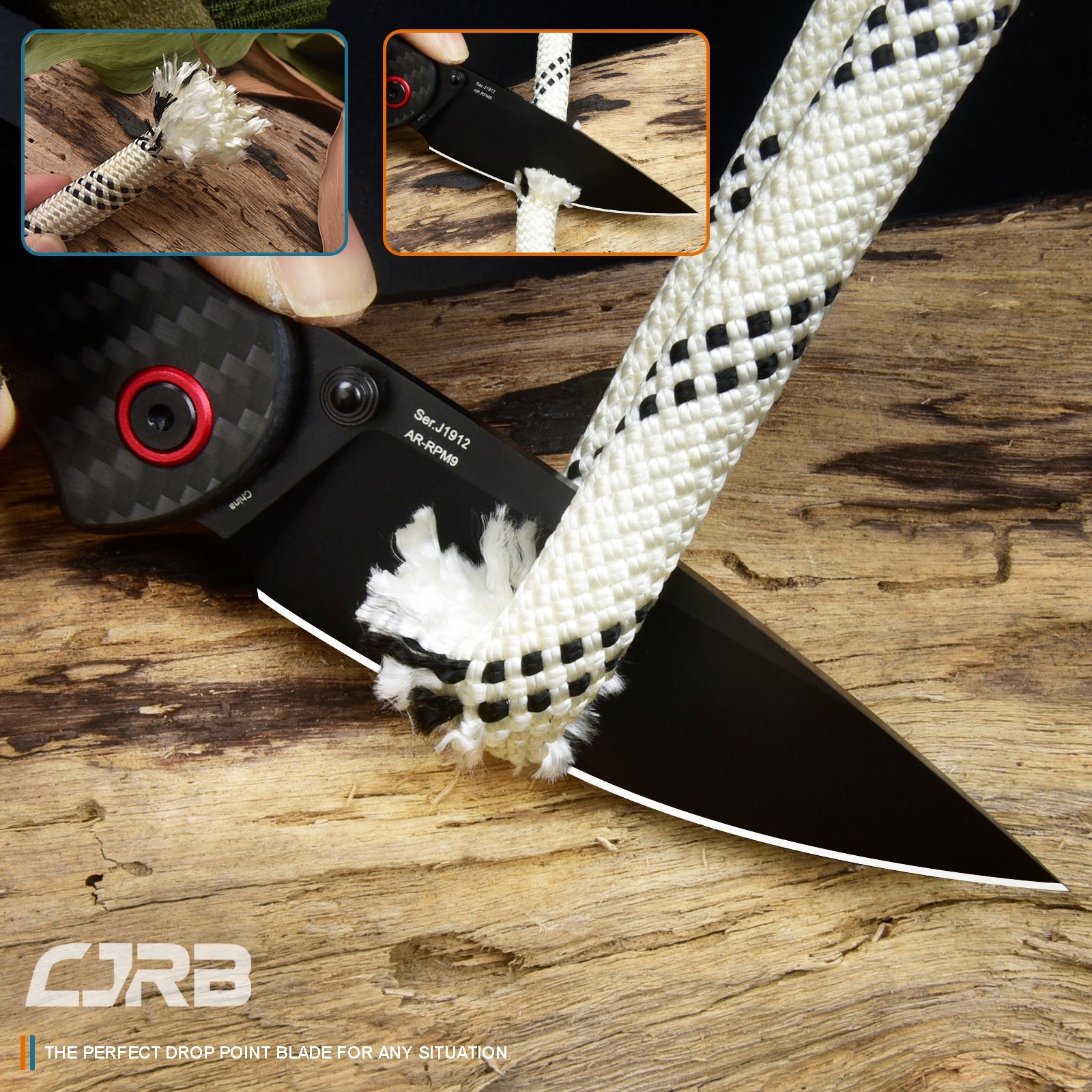 CJRB Feldspar J1912 handle close-up