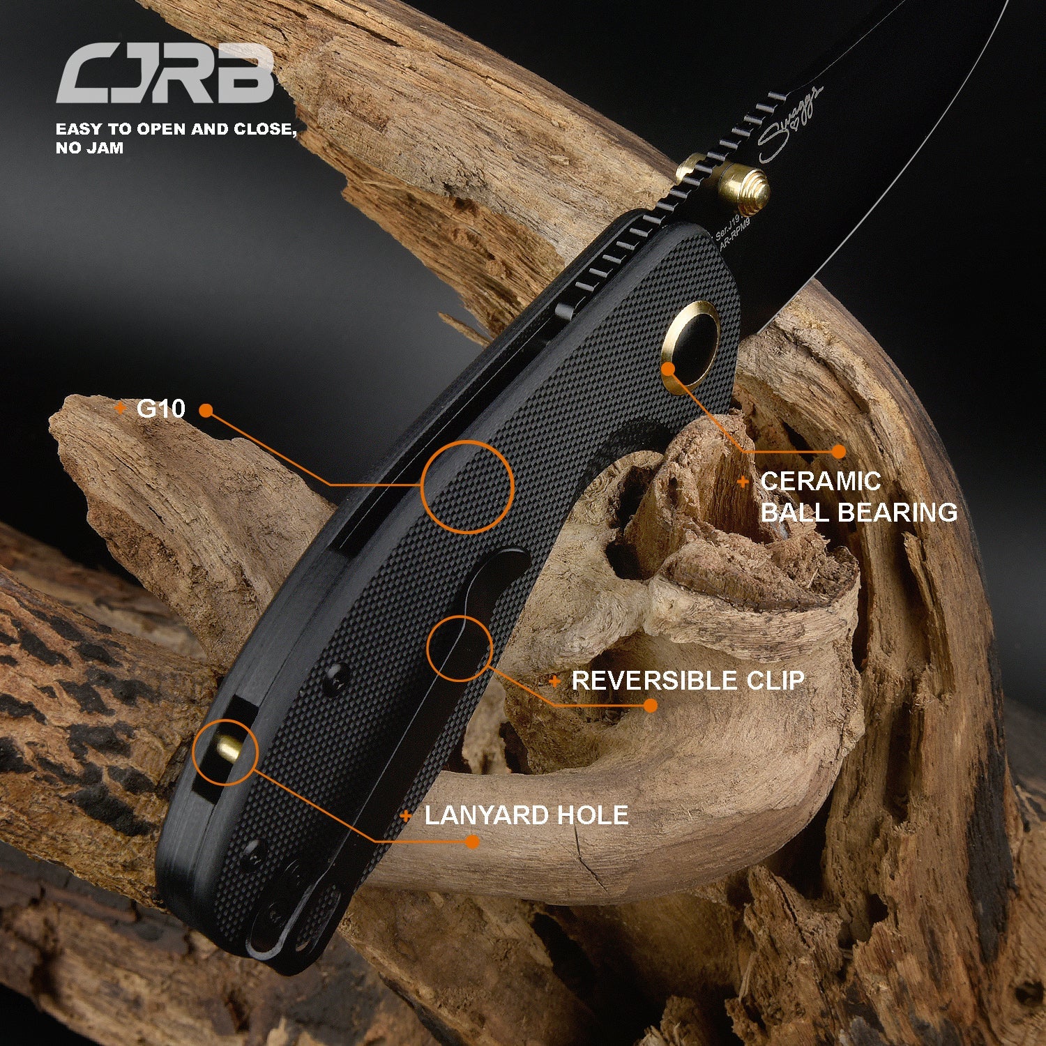 CJRB More Maileah J1918L knife detail