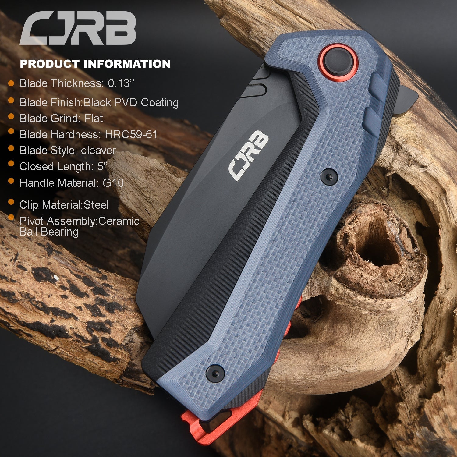 CJRB Tigris J1919 folding knife product image