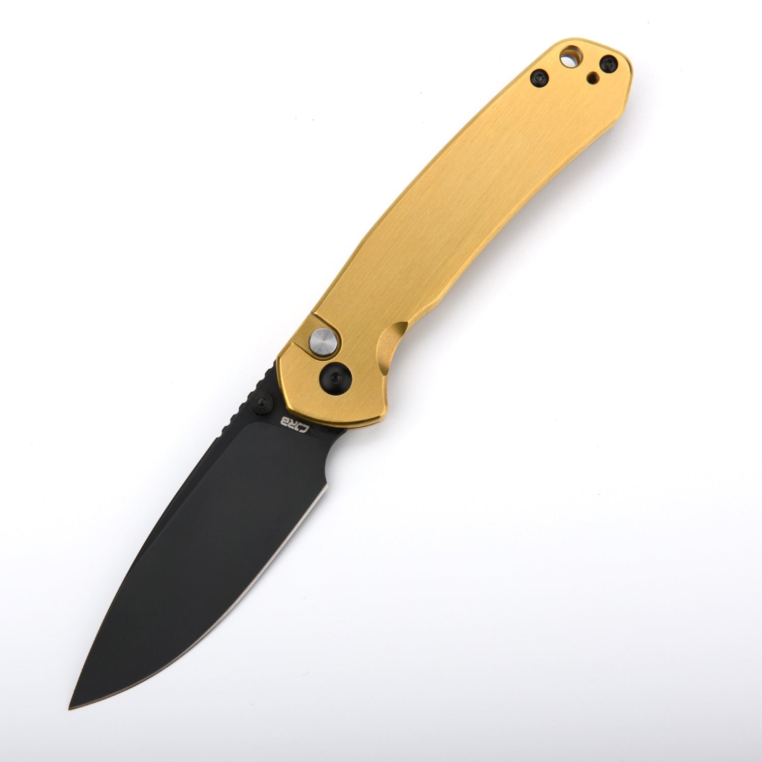 CJRB Pyrite J1925 Brass folding knife with AR-RPM9 blade