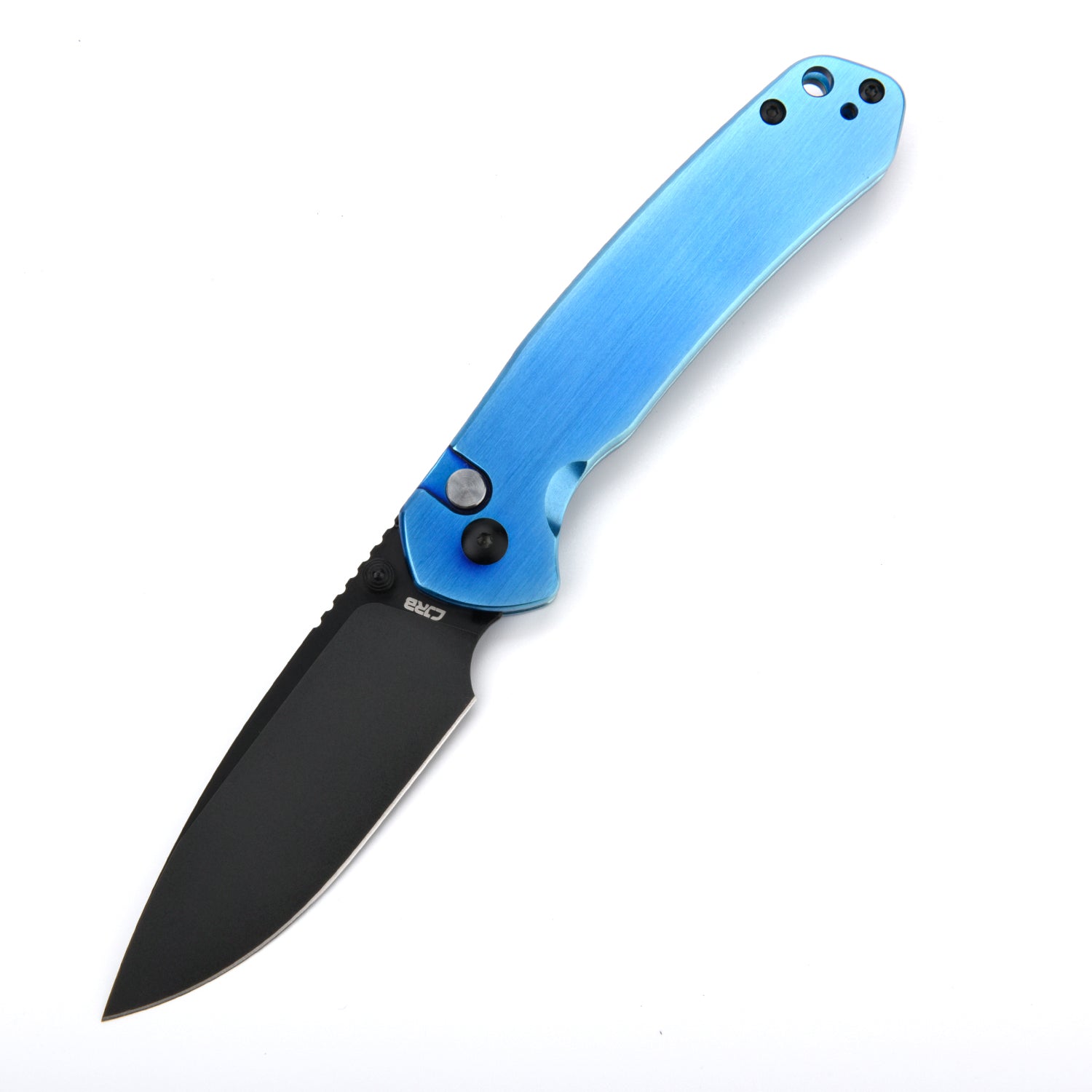 CJRB Pyrite J1925 Blue folding knife with AR-RPM9 blade