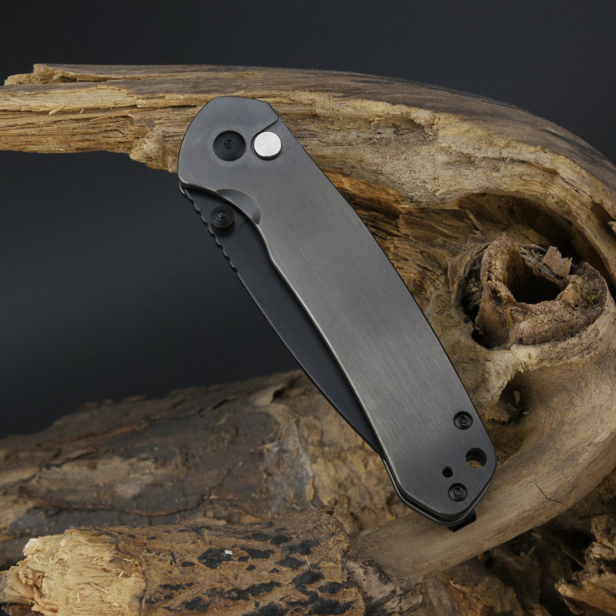 CJRB Pyrite J1925 Smoky Gray blade detail