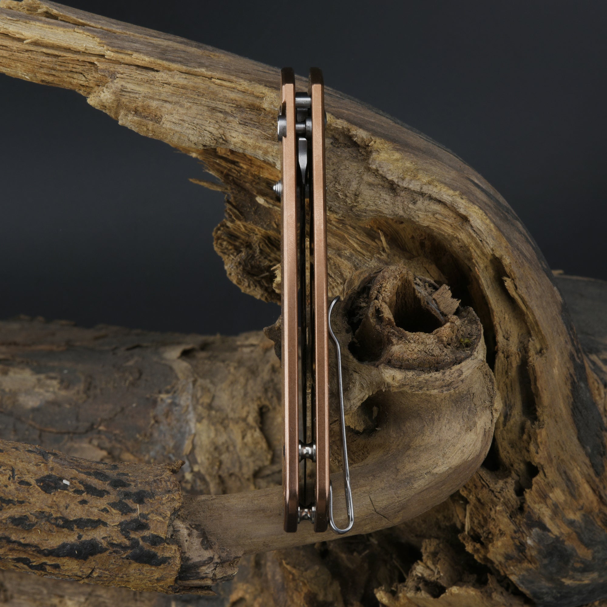 CJRB Pyrite J1925 Copper folding knife product image