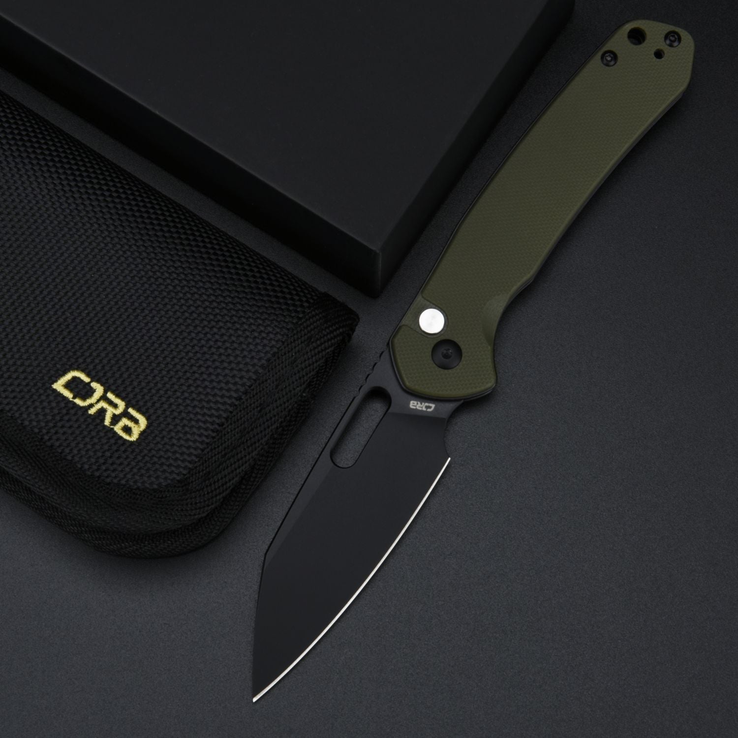 CJRB Pyrite Alt Wharncliffe J1925A-BGN handle close-up