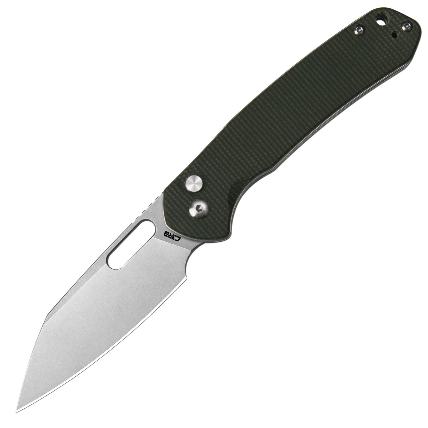 CJRB Pyrite Alt Wharncliffe J1925A-MGN folding knife with AR-RPM9 stone wash blade