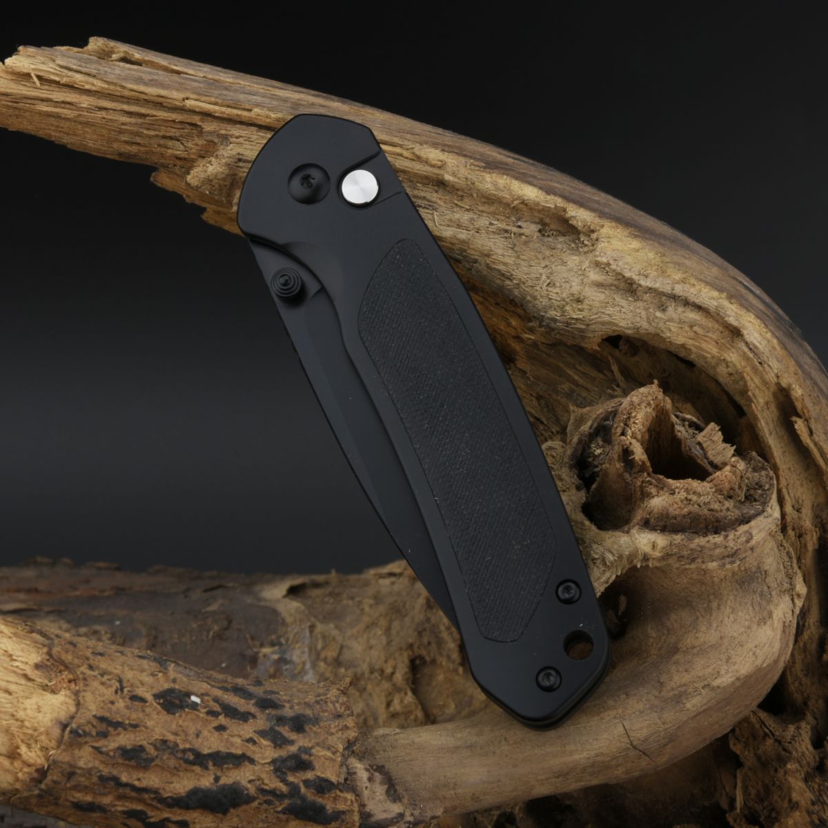 CJRB Pyrite J1925TI-BBK folding knife side view