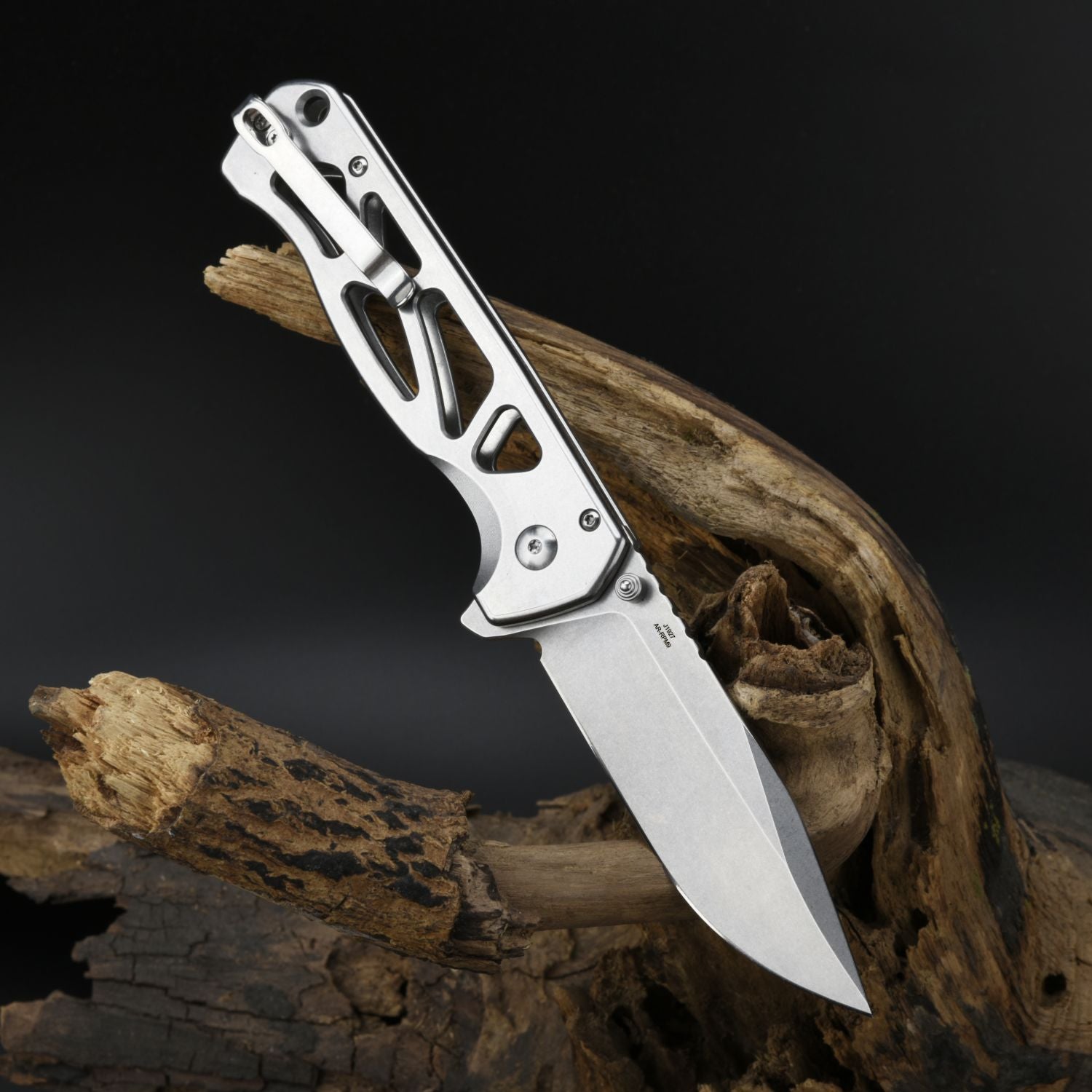 CJRB Chord J1927 steel handle folding knife