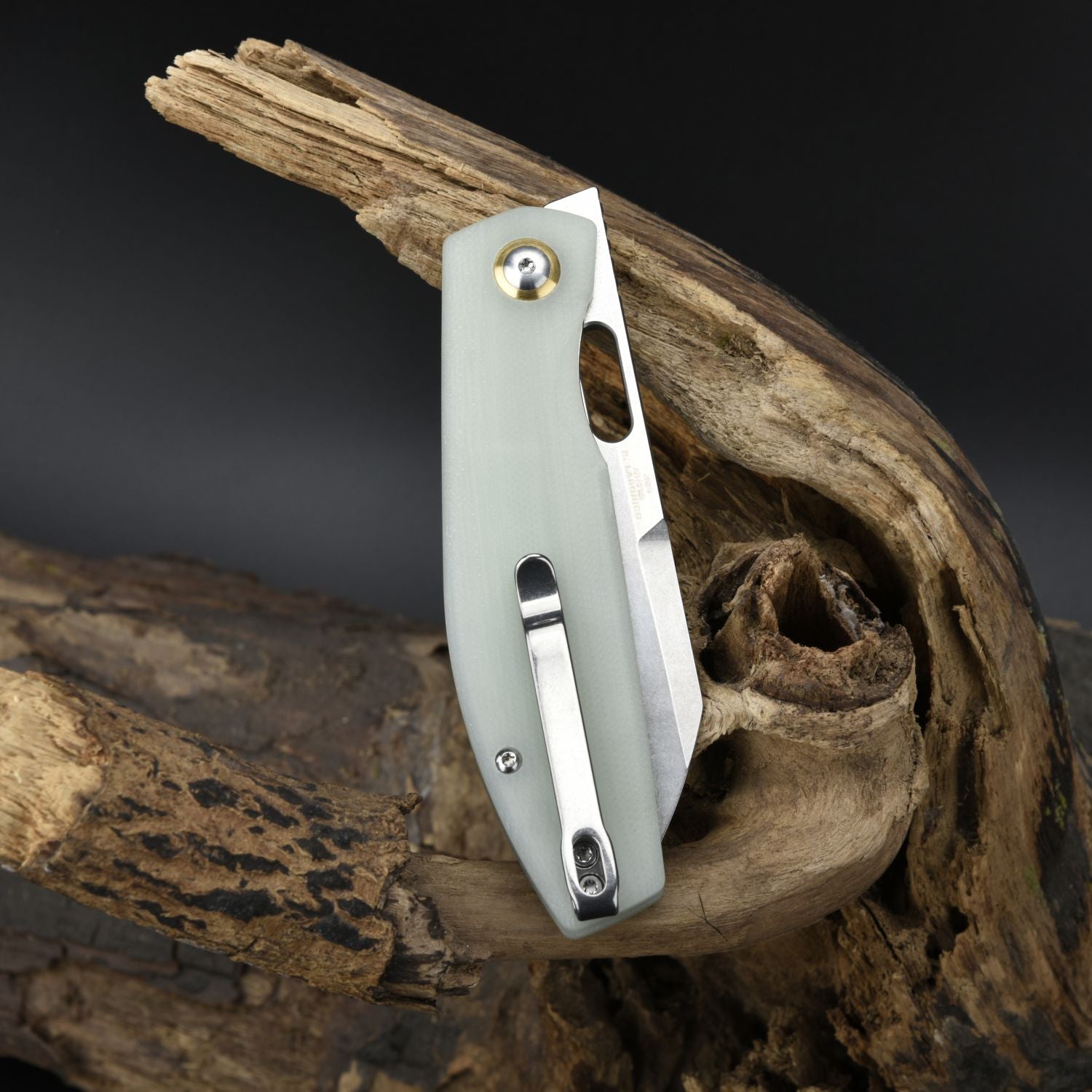 CJRB Ekko J1929 liner lock folding knife detail