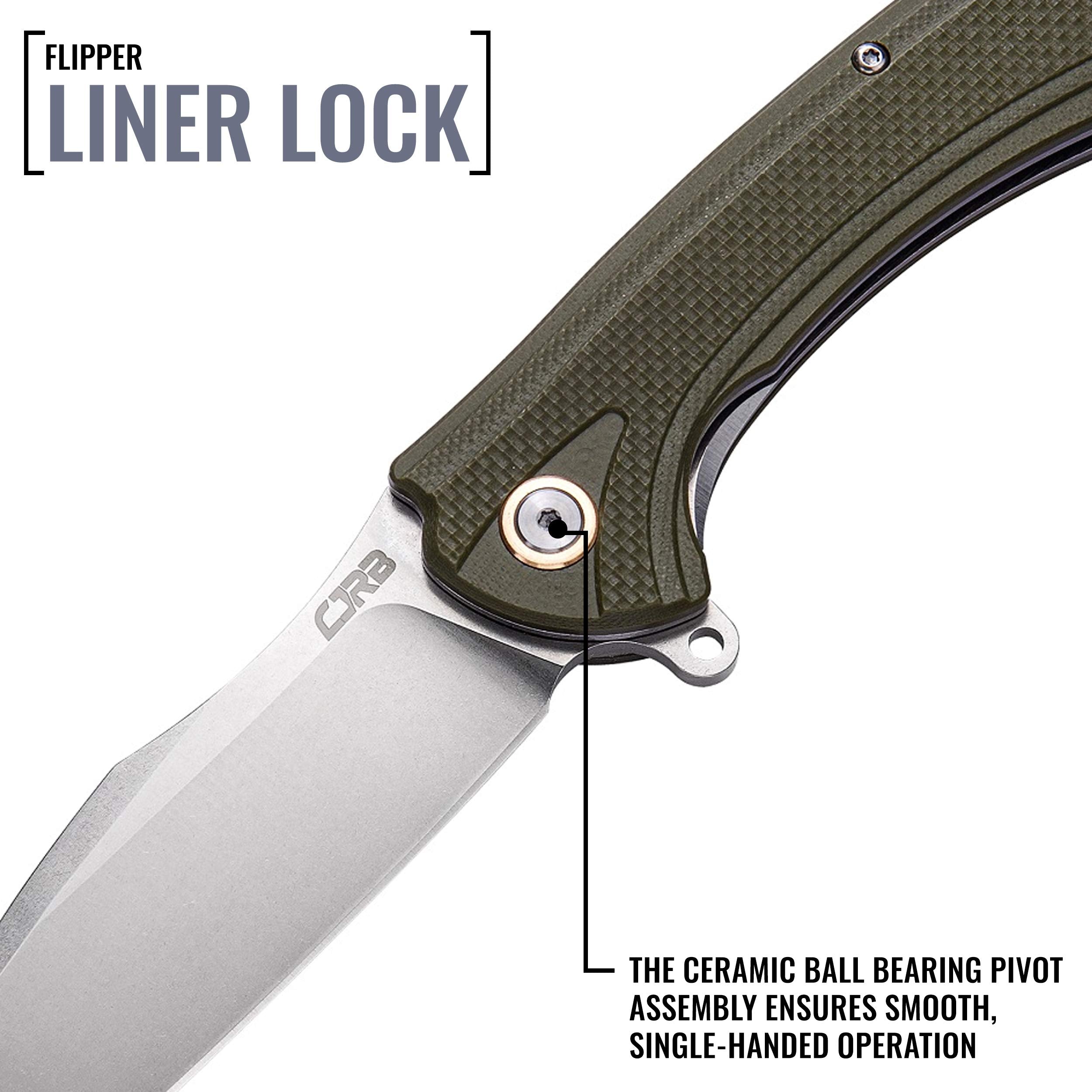 CJRB Barranca J1909 folding knife side view