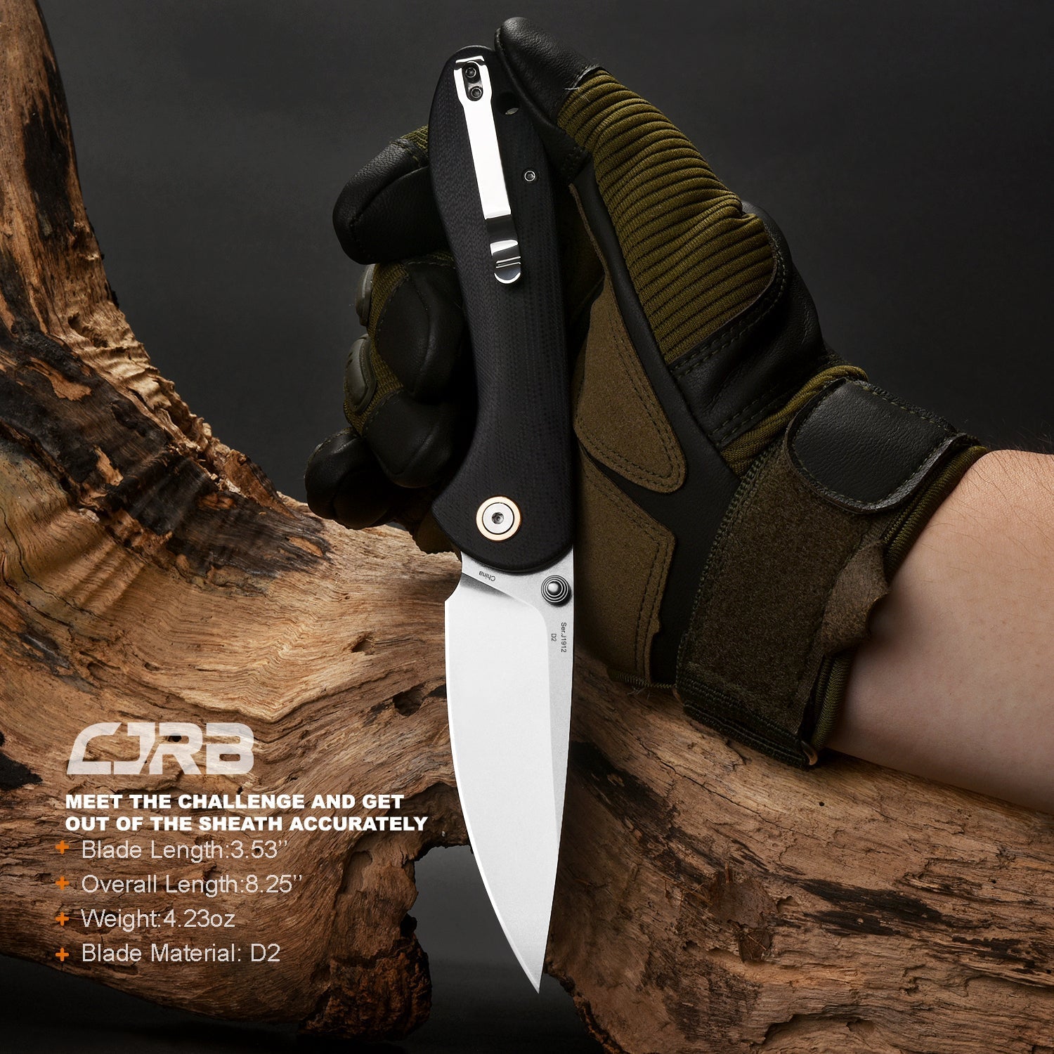 CJRB Feldspar J1912-BKC knife detail