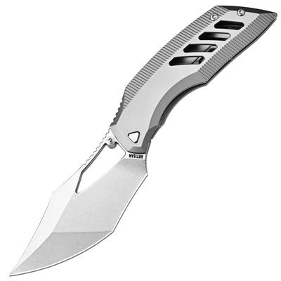 Artisan Cutlery Dark Wing 1887G-GY folding knife with S35VN steel blade