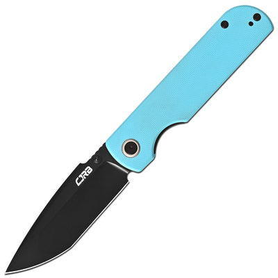 CJRB Nova Thumb Stud & Liner Lock Folding Knife Blue G10 Handle (3.45'' AR-RPM9 Steel Black PVD Coating Blade) J1937-BBU (Exclusive)
