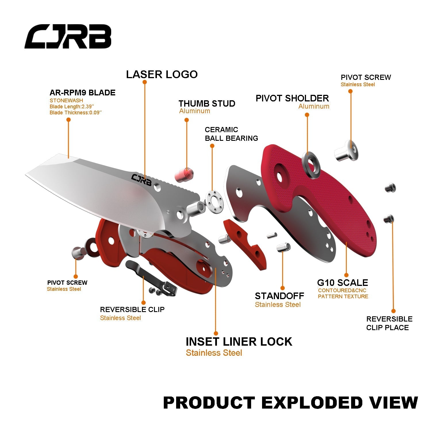 CJRB Maileah J1918-REF blade detail